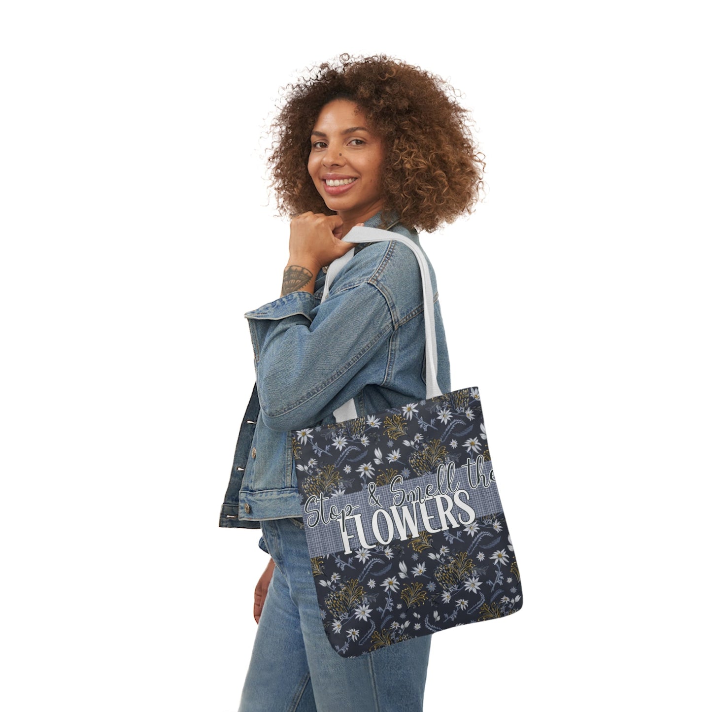 Banksia Blue - Canvas Tote Bag with hand drawn artwork - Solei Designs