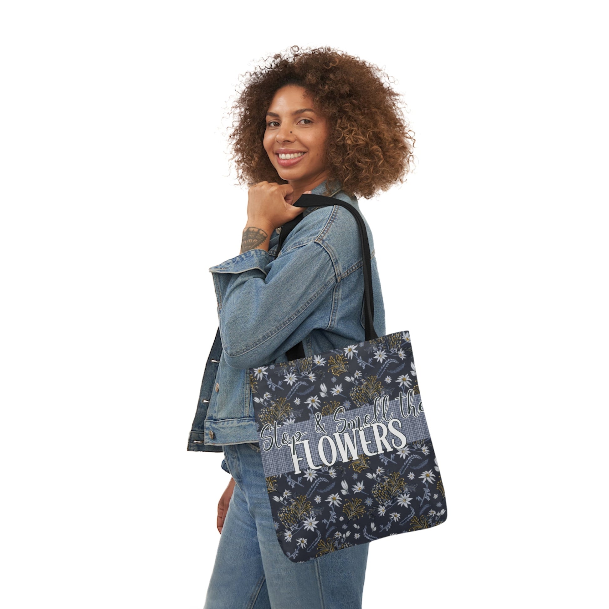 Banksia Blue - Canvas Tote Bag with hand drawn artwork - Solei Designs