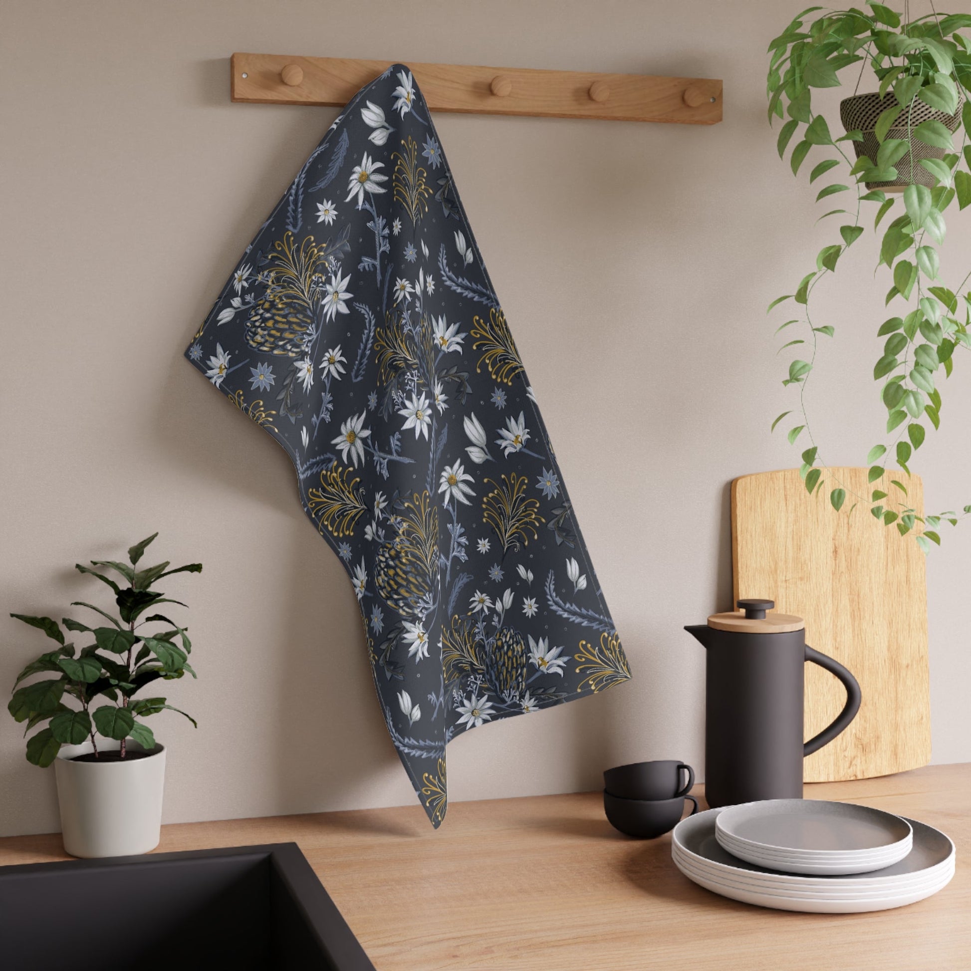 Banksia Blue Collection - 100% Cotton Kitchen Tea Towel - Solei Designs