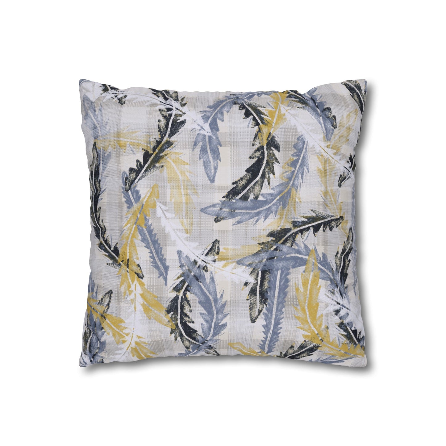 Banksia Blue Collection - hand drawn artwork - leafy cushion - Solei Designs