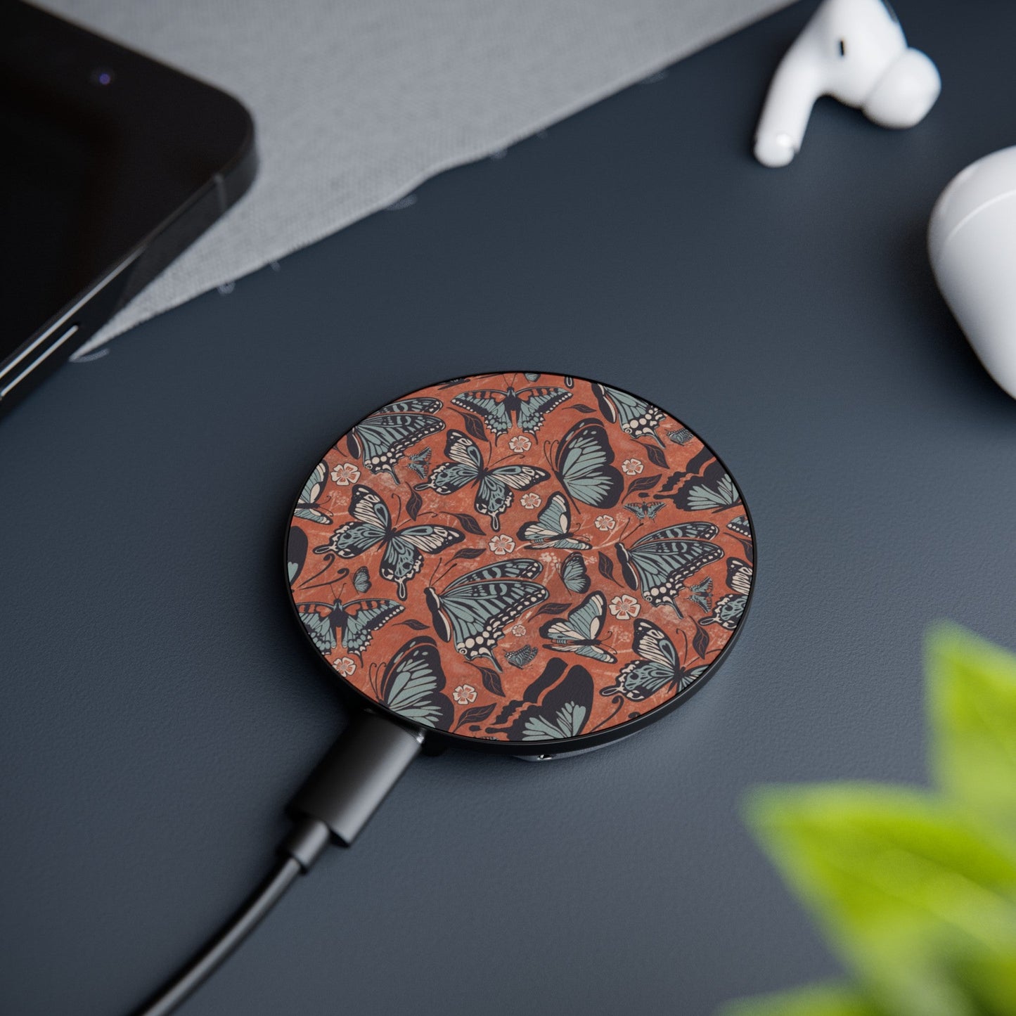 Butterfly Party Design - Magnetic Induction Charger - Solei Designs