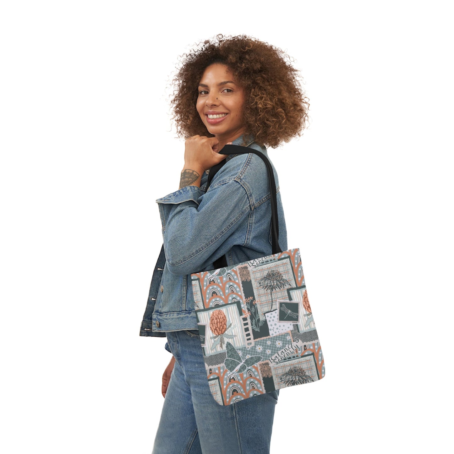 Canvas Tote Bag - Hand drawn artwork - Solei Designs