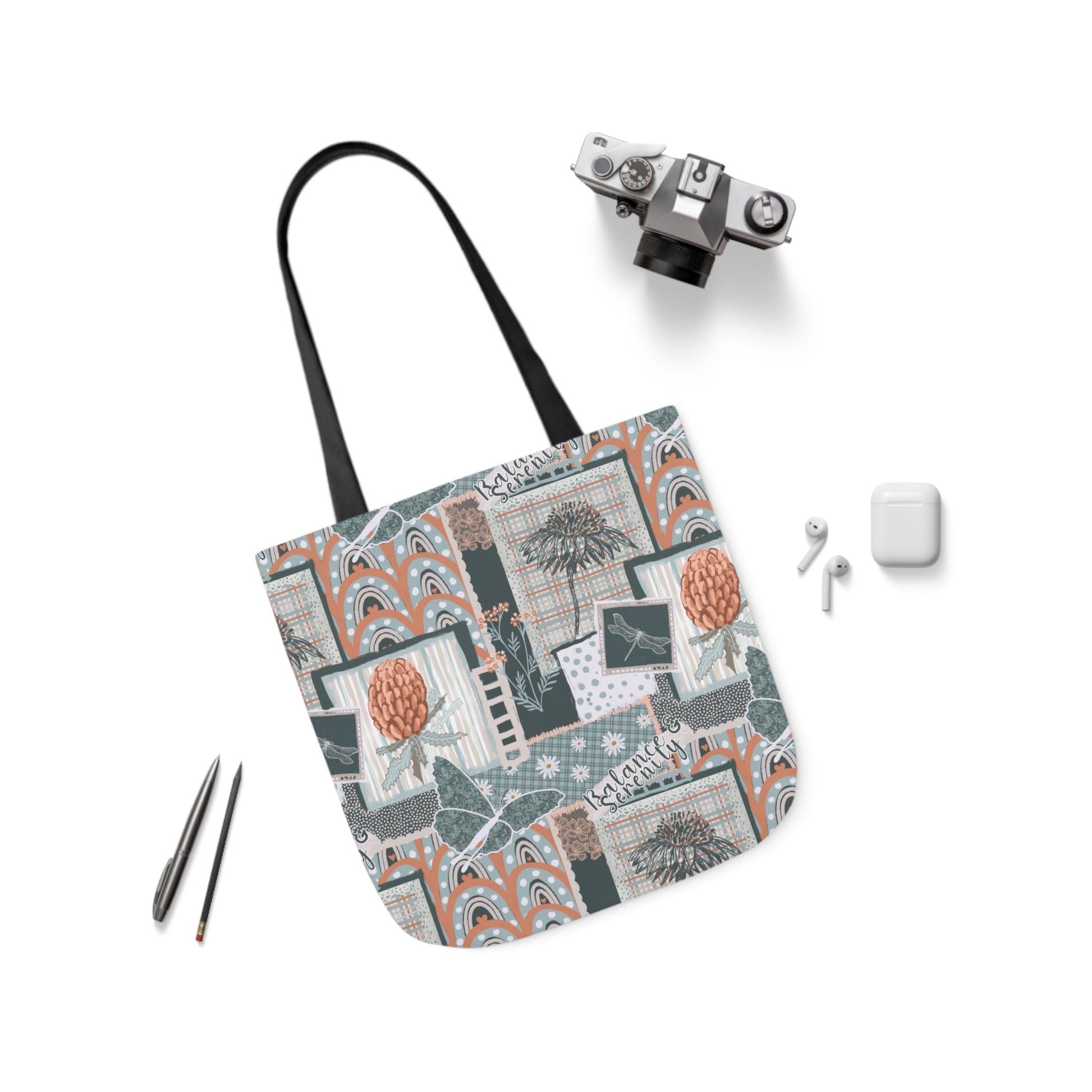 Canvas Tote Bag - Hand drawn artwork - Solei Designs