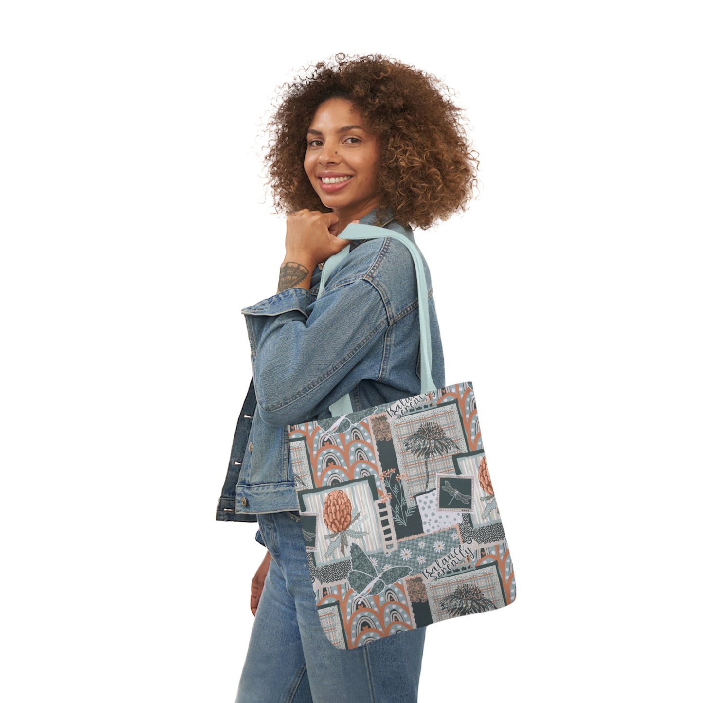 Canvas Tote Bag - Hand drawn artwork - Solei Designs