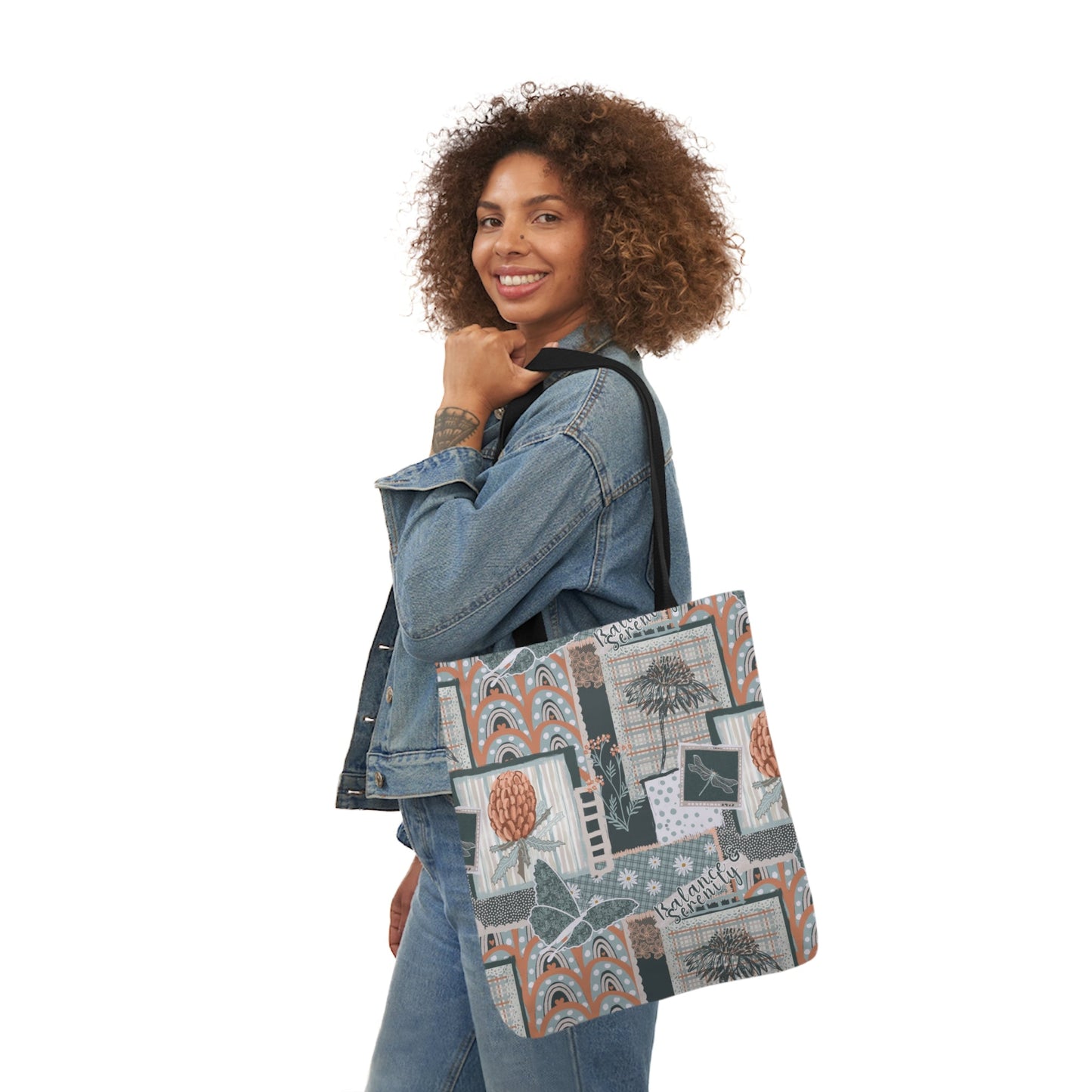 Canvas Tote Bag - Hand drawn artwork - Solei Designs