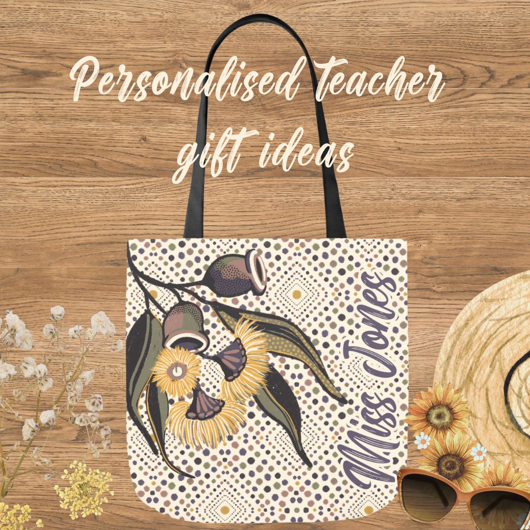 Canvas Tote Bag - Hand drawn artwork and personalised gift idea - Solei Designs