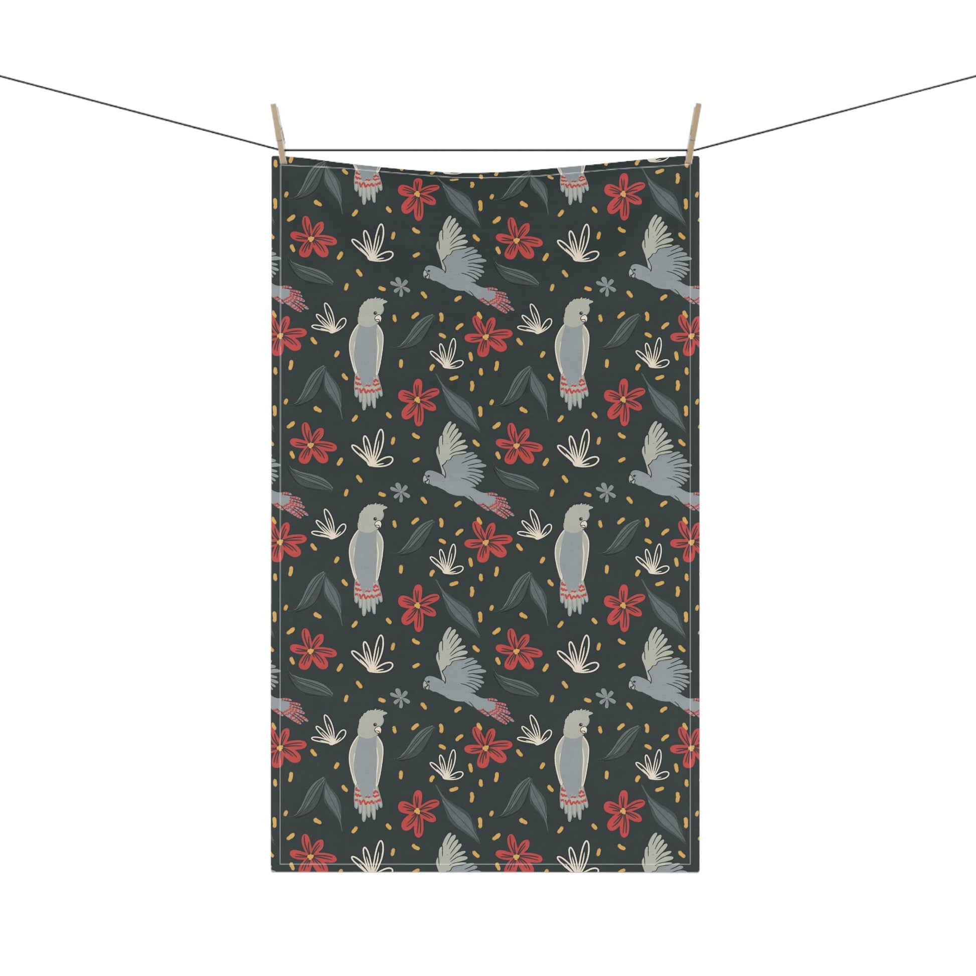 Cockatoo Print - 100% Cotton Kitchen Tea Towels from the Summer Daze Collection - Solei Designs