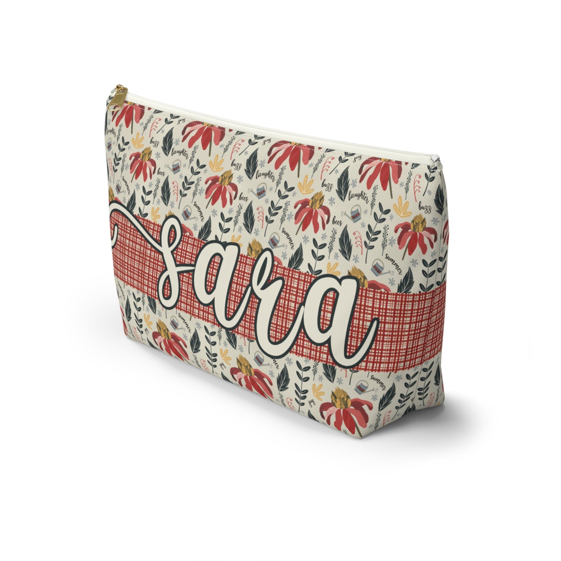 Cosmetic Bag - Summer Daze Collection Design - personalised name printing available - Solei Designs