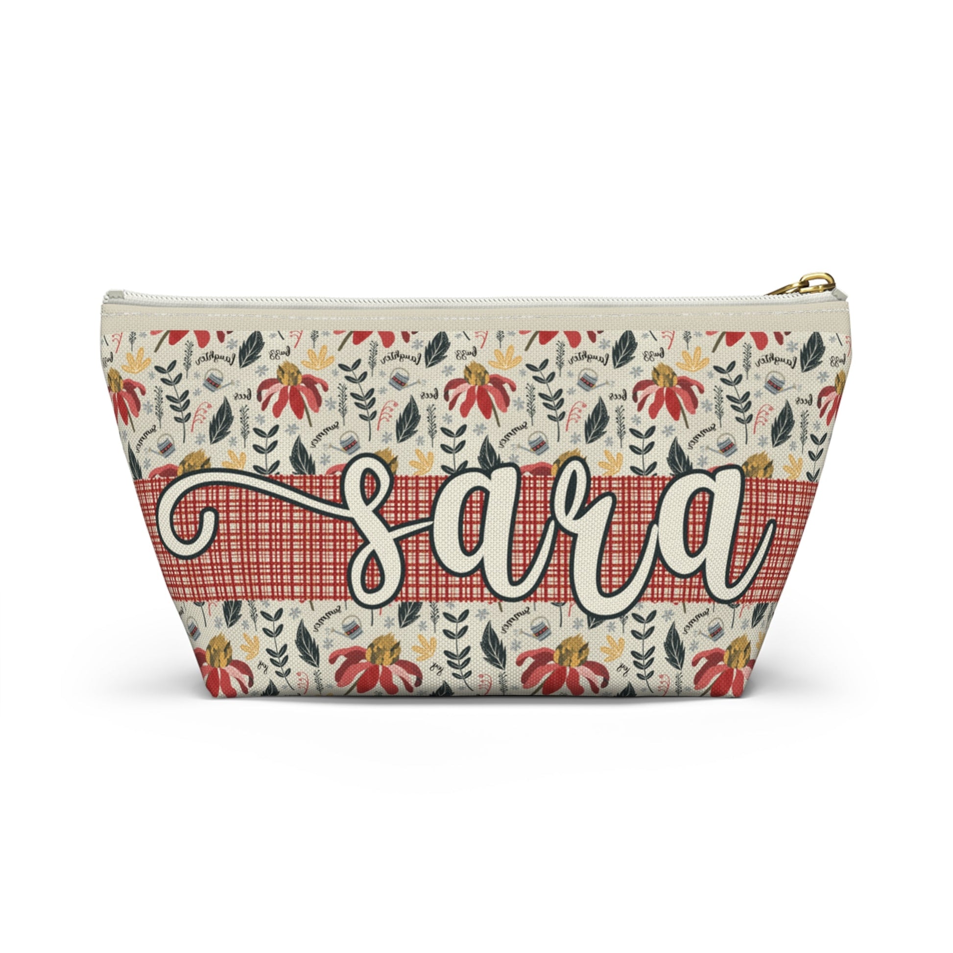 Cosmetic Bag - Summer Daze Collection Design - personalised name printing available - Solei Designs