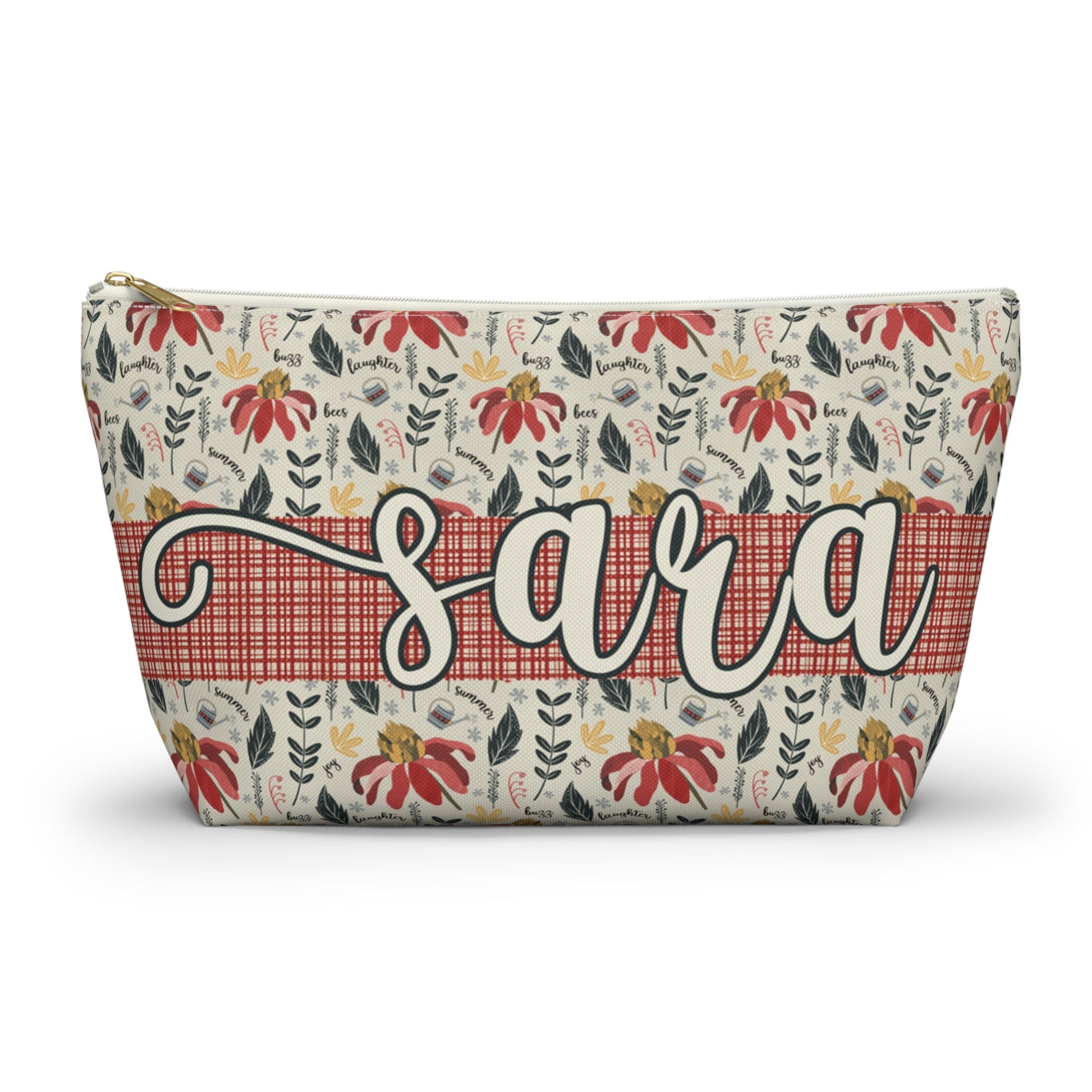 Cosmetic Bag - Summer Daze Collection Design - personalised name printing available - Solei Designs