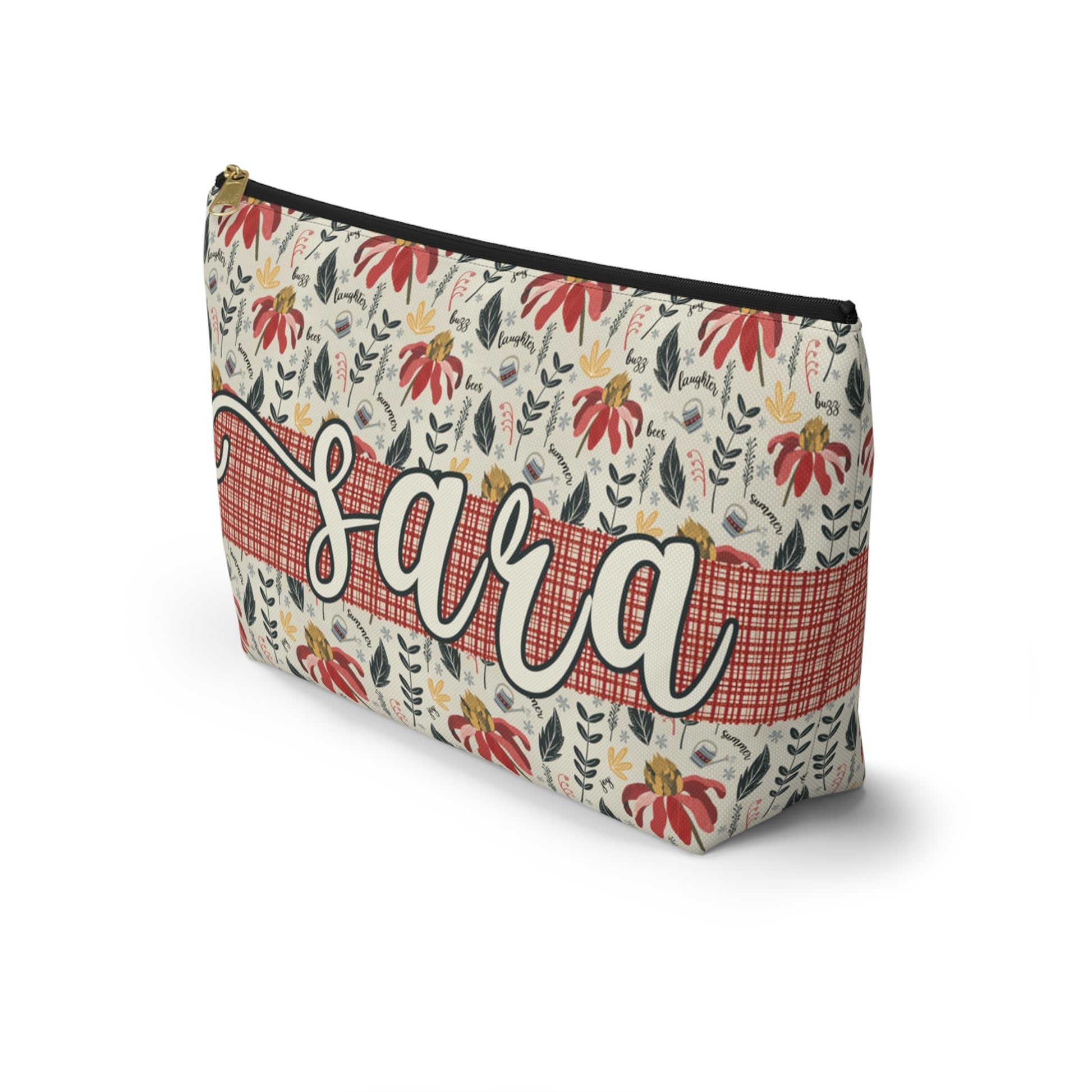 Cosmetic Bag - Summer Daze Collection Design - personalised name printing available - Solei Designs