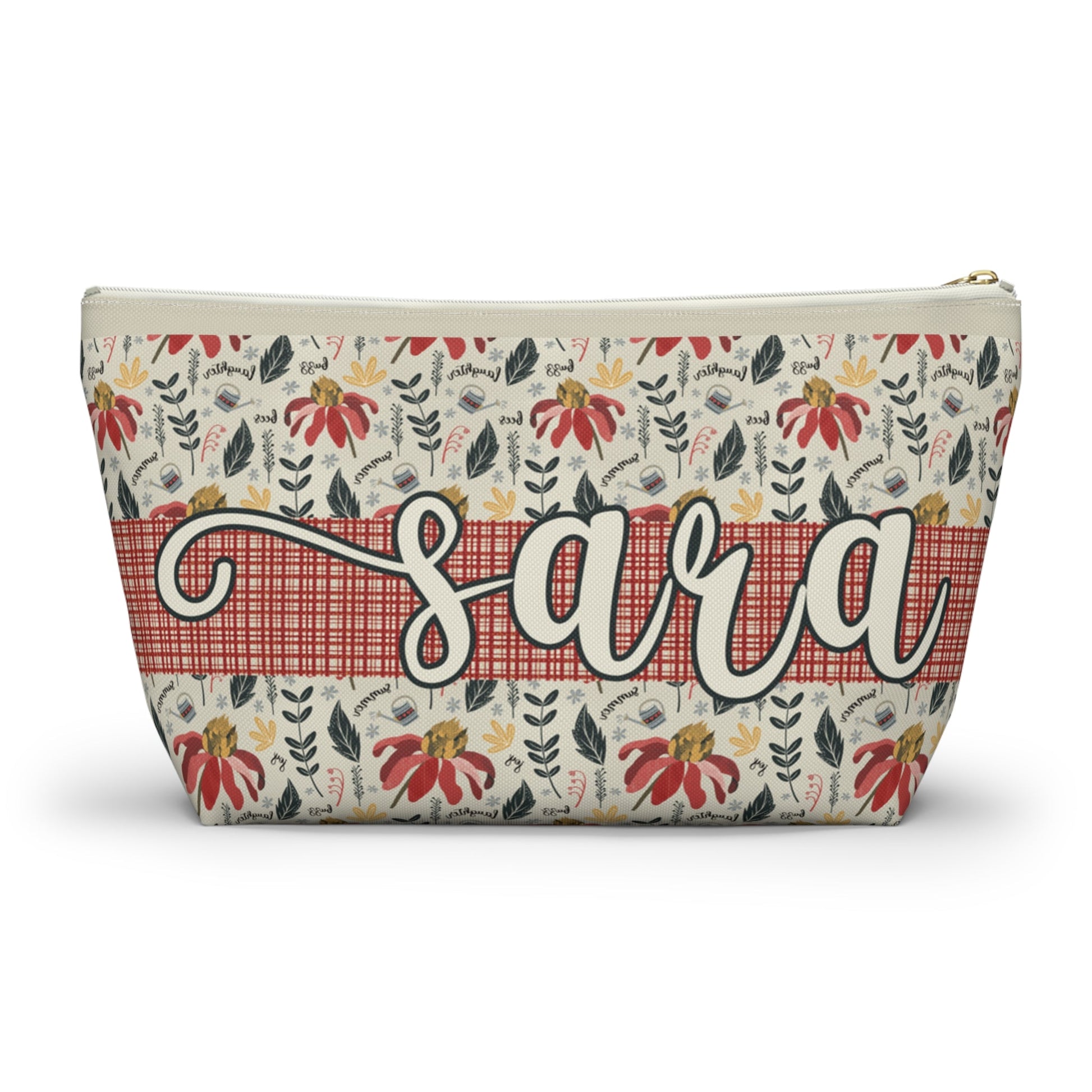 Cosmetic Bag - Summer Daze Collection Design - personalised name printing available - Solei Designs