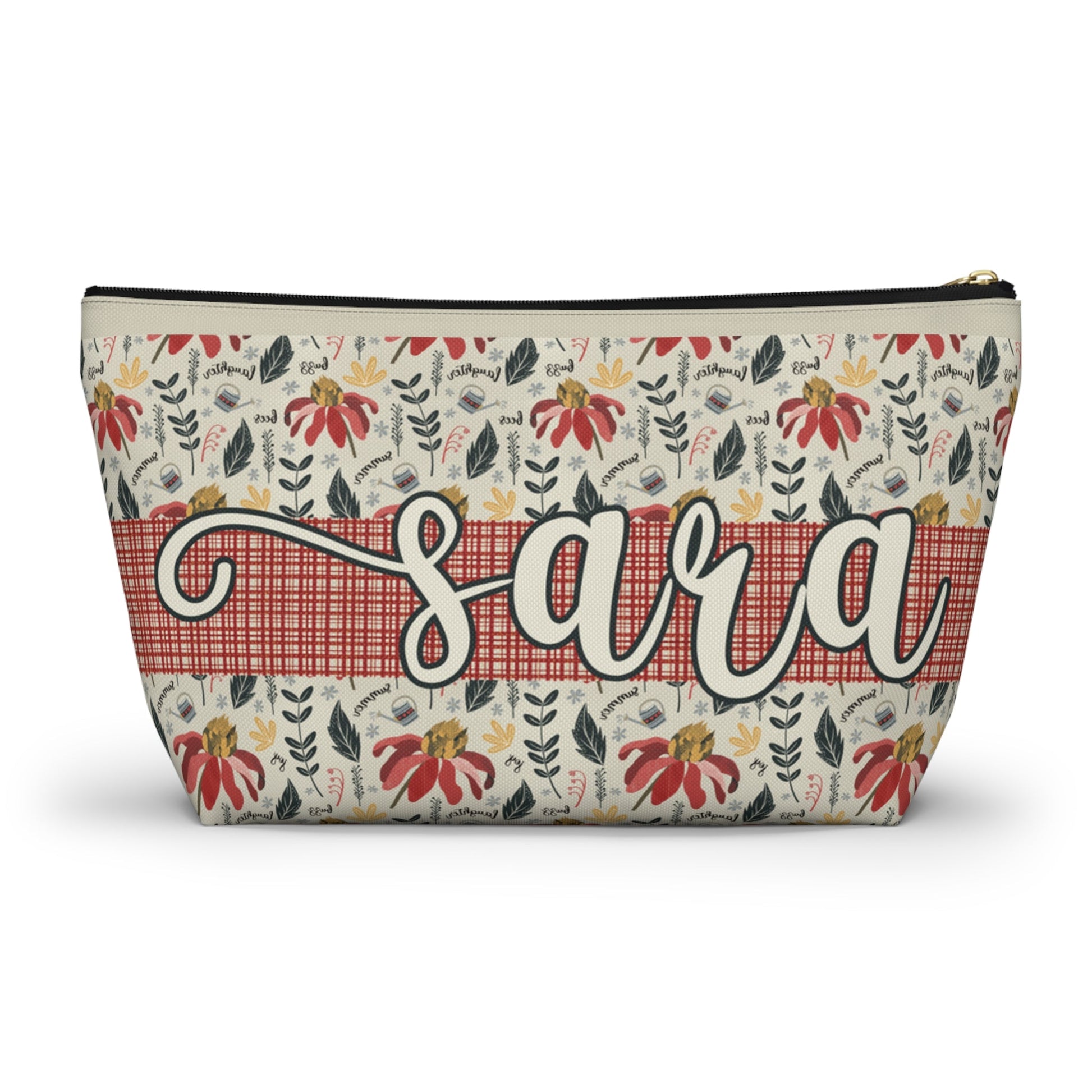 Cosmetic Bag - Summer Daze Collection Design - personalised name printing available - Solei Designs