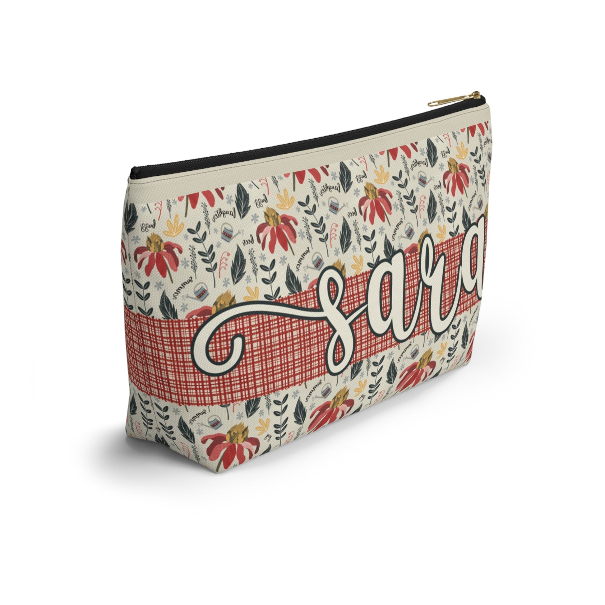 Cosmetic Bag - Summer Daze Collection Design - personalised name printing available - Solei Designs