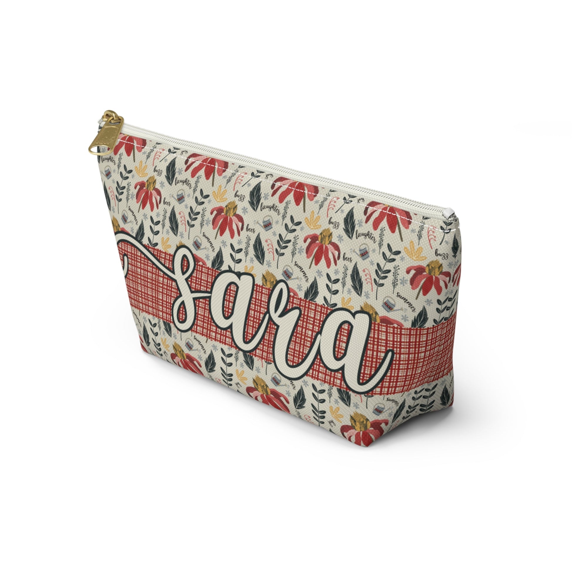 Cosmetic Bag - Summer Daze Collection Design - personalised name printing available - Solei Designs