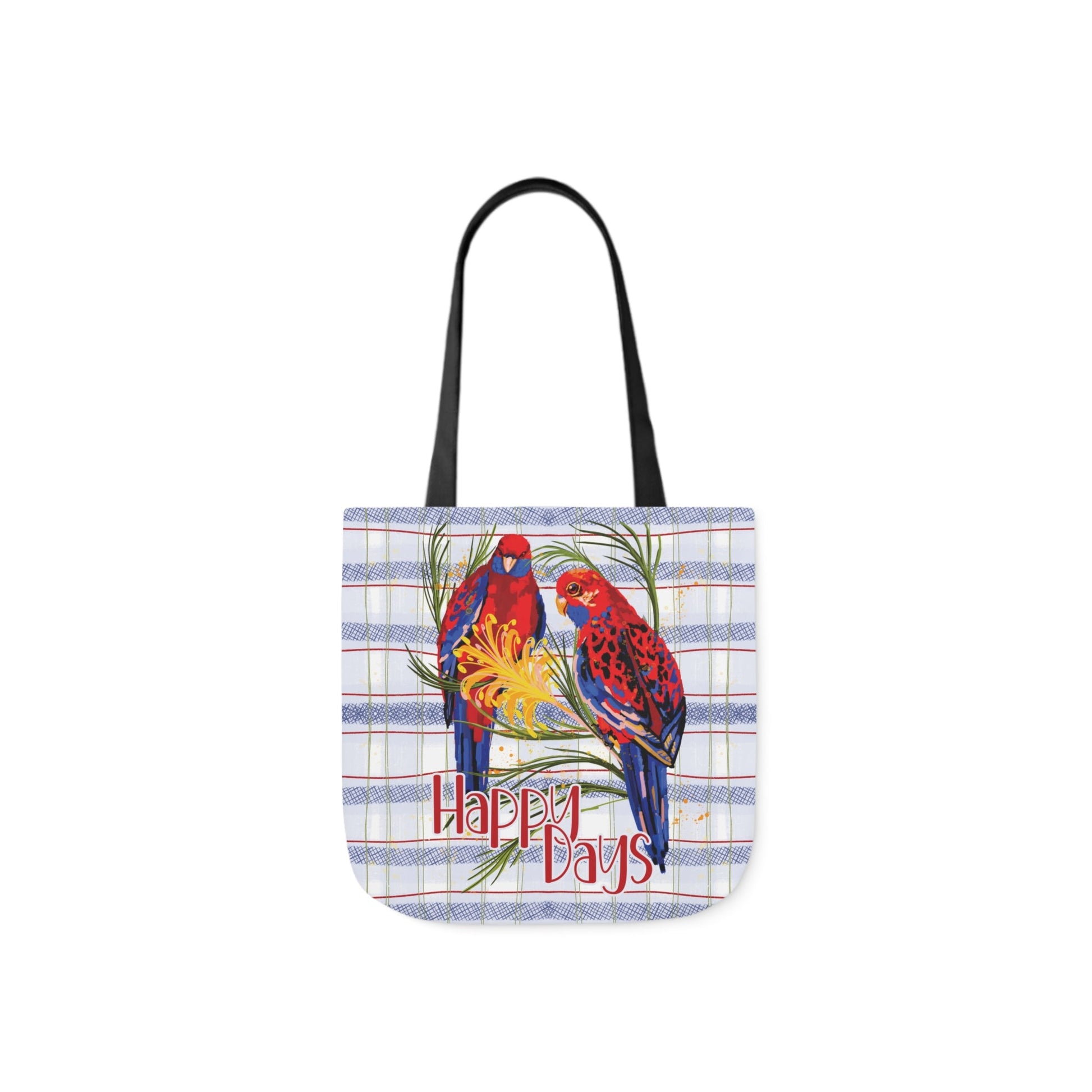 Crimson Rosella custom design Tote Bag - Hand drawn artwork & custom text available - Solei Designs