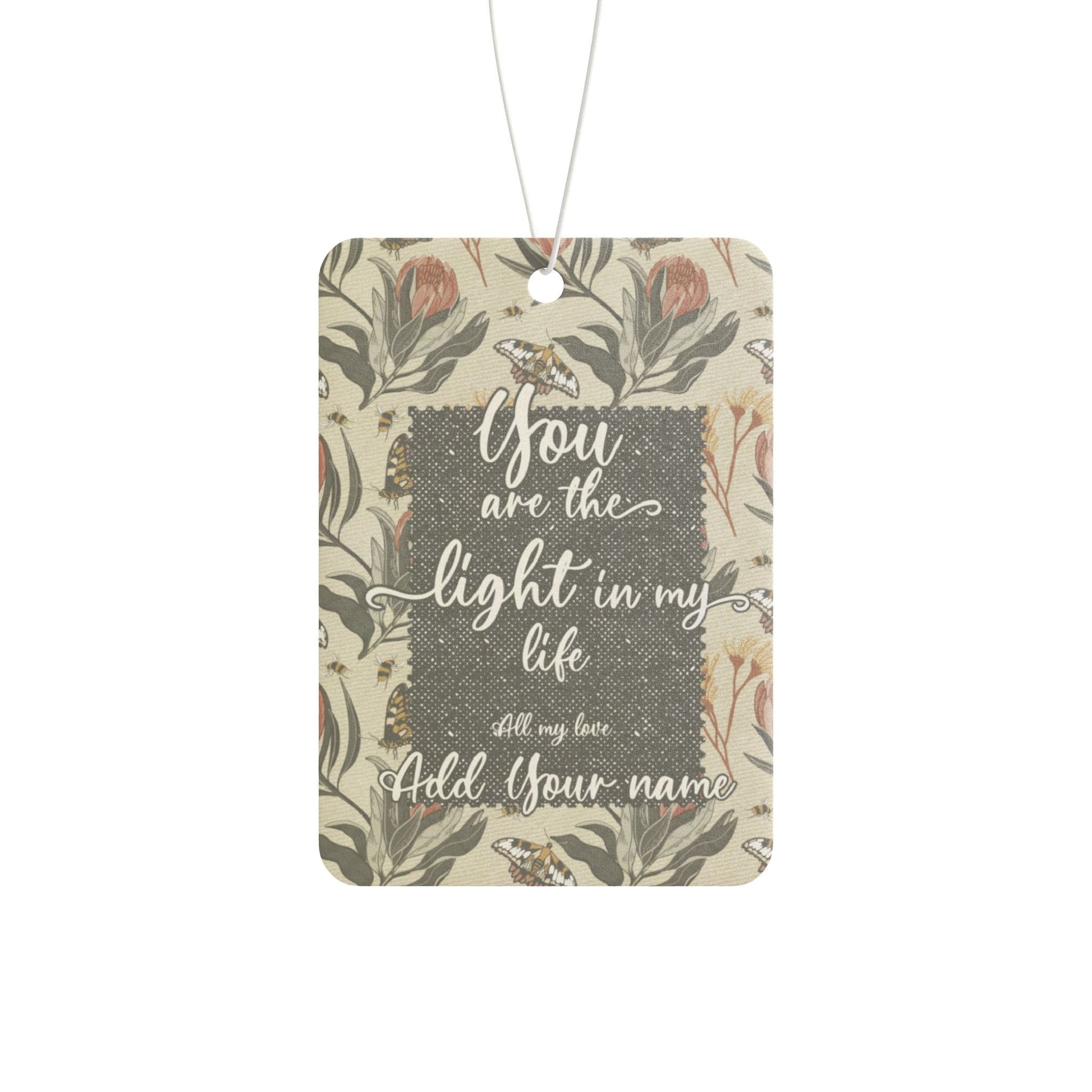 Custom Air Freshener Gift Tags - Add your own note / words of affirmation - Solei Designs