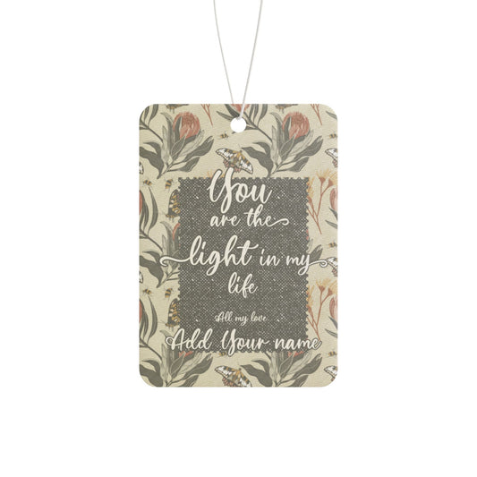 Custom Air Freshener Gift Tags - Add your own note / words of affirmation - Solei Designs