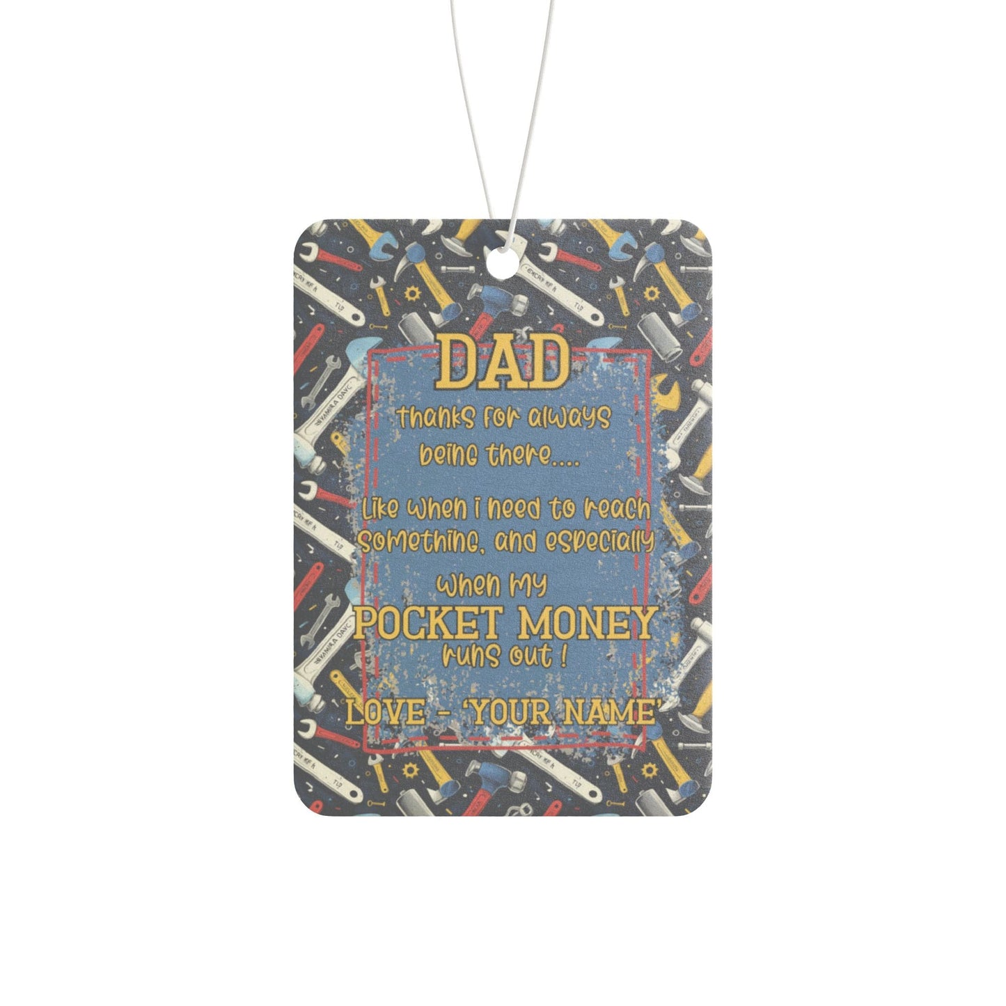 Custom Air Freshener Gift Tags - Add your own special note - Solei Designs