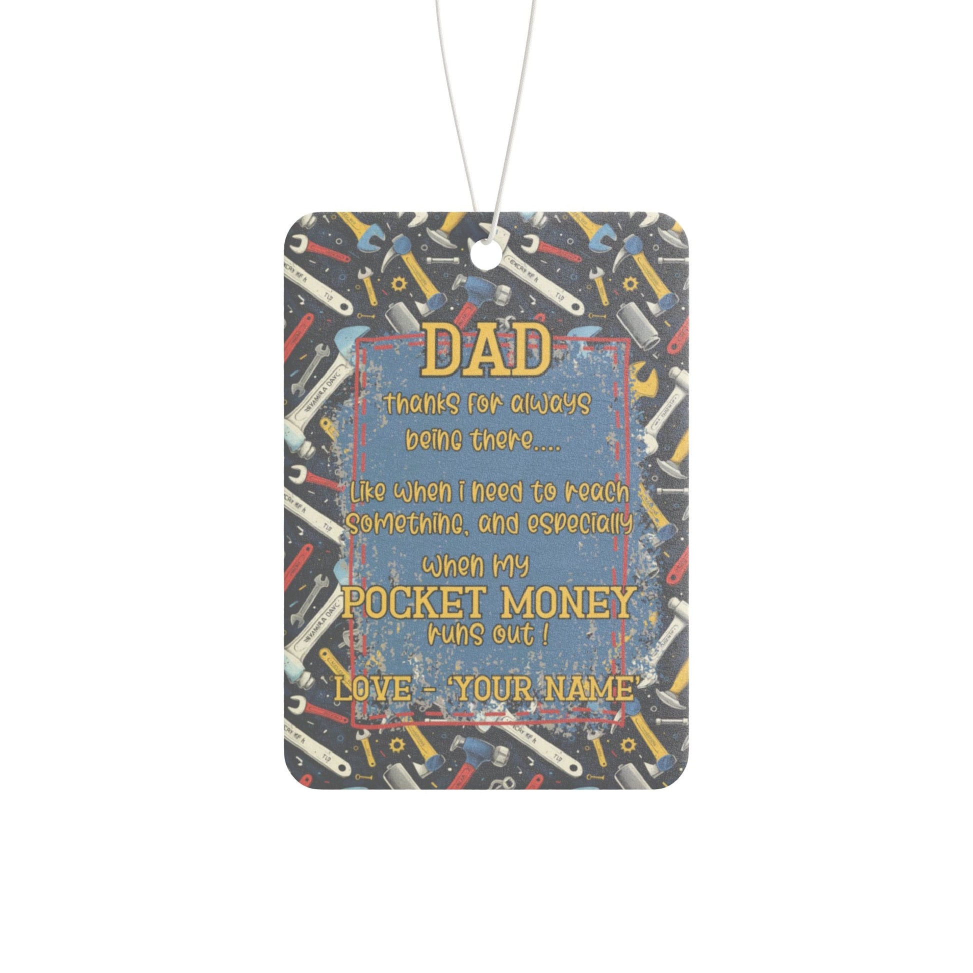 Custom Air Freshener Gift Tags - Add your own special note - Solei Designs
