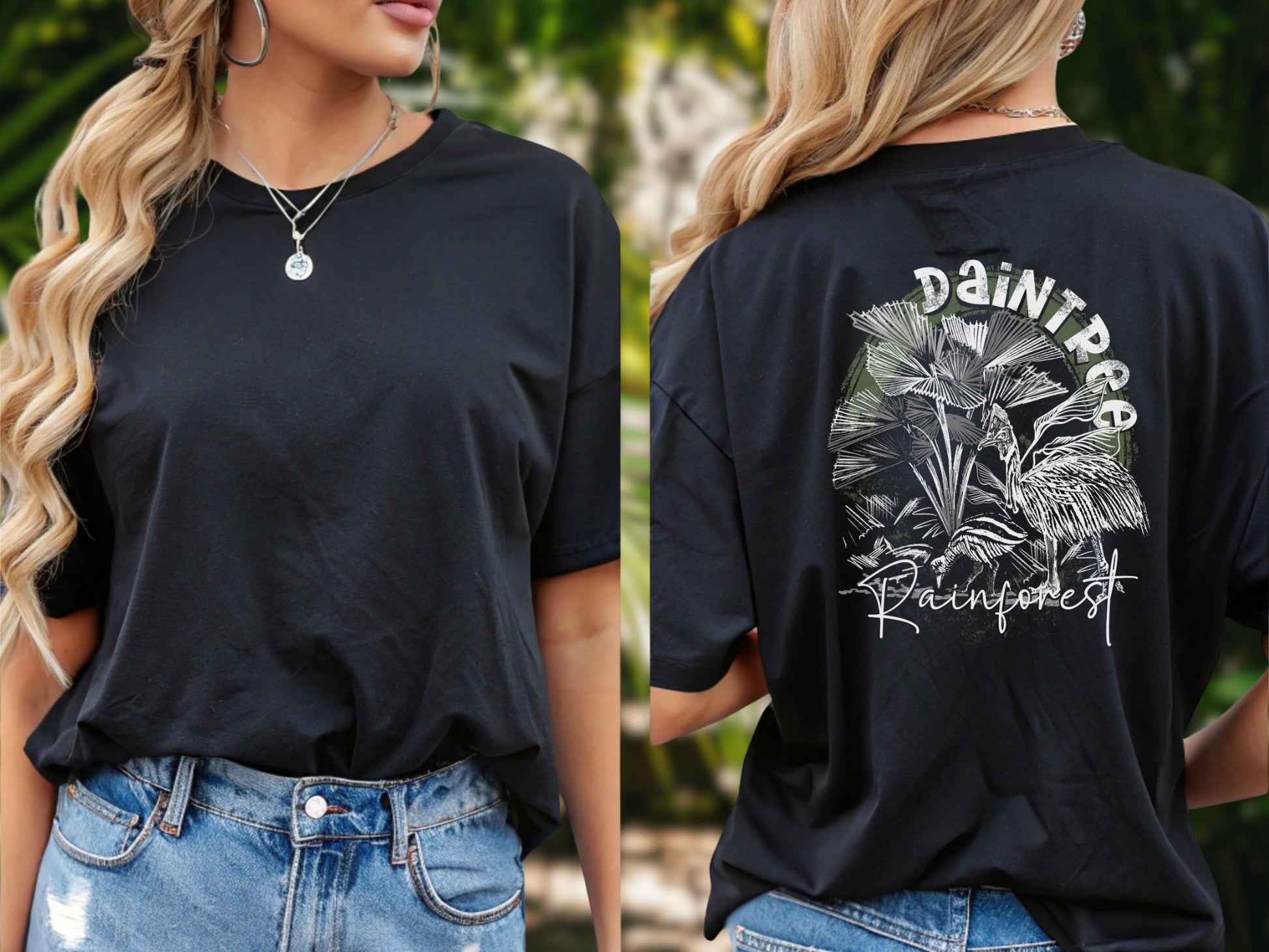 Daintree Rainforest hand drawn design - Australian souvenir t shirt - Solei Designs