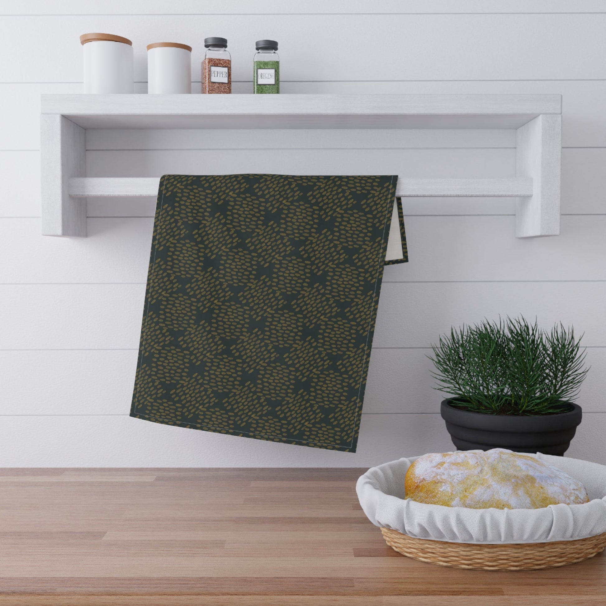 Deep Green compliment - 100% Cotton Kitchen Tea Towels from the Summer Daze Collection - Solei Designs