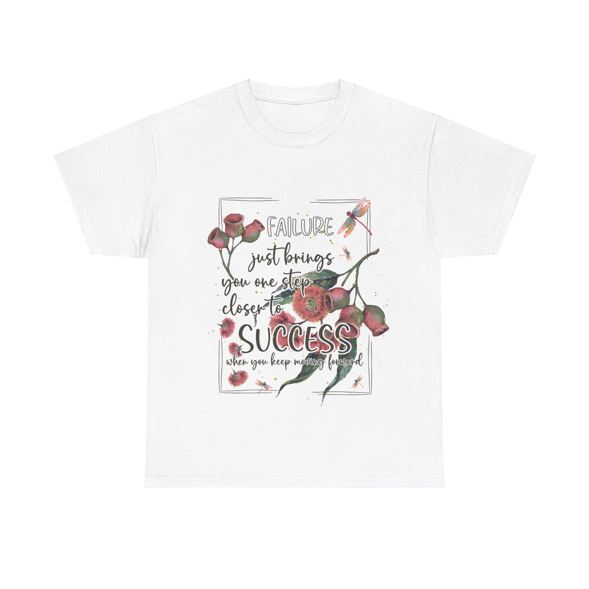 Failure leads to Success gum tree floral graphic t shirt design - custom text available - Solei Designs