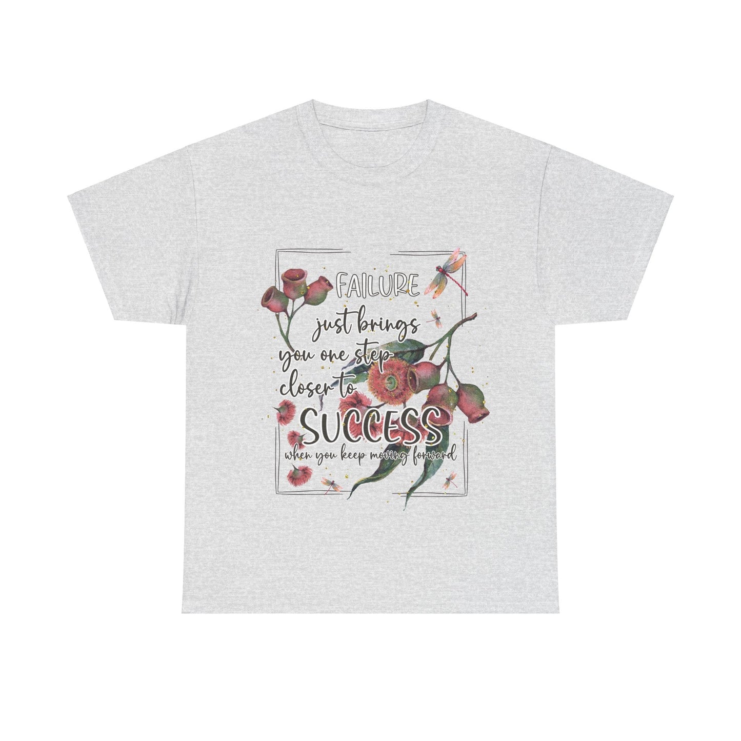 Failure leads to Success gum tree floral graphic t shirt design - custom text available - Solei Designs