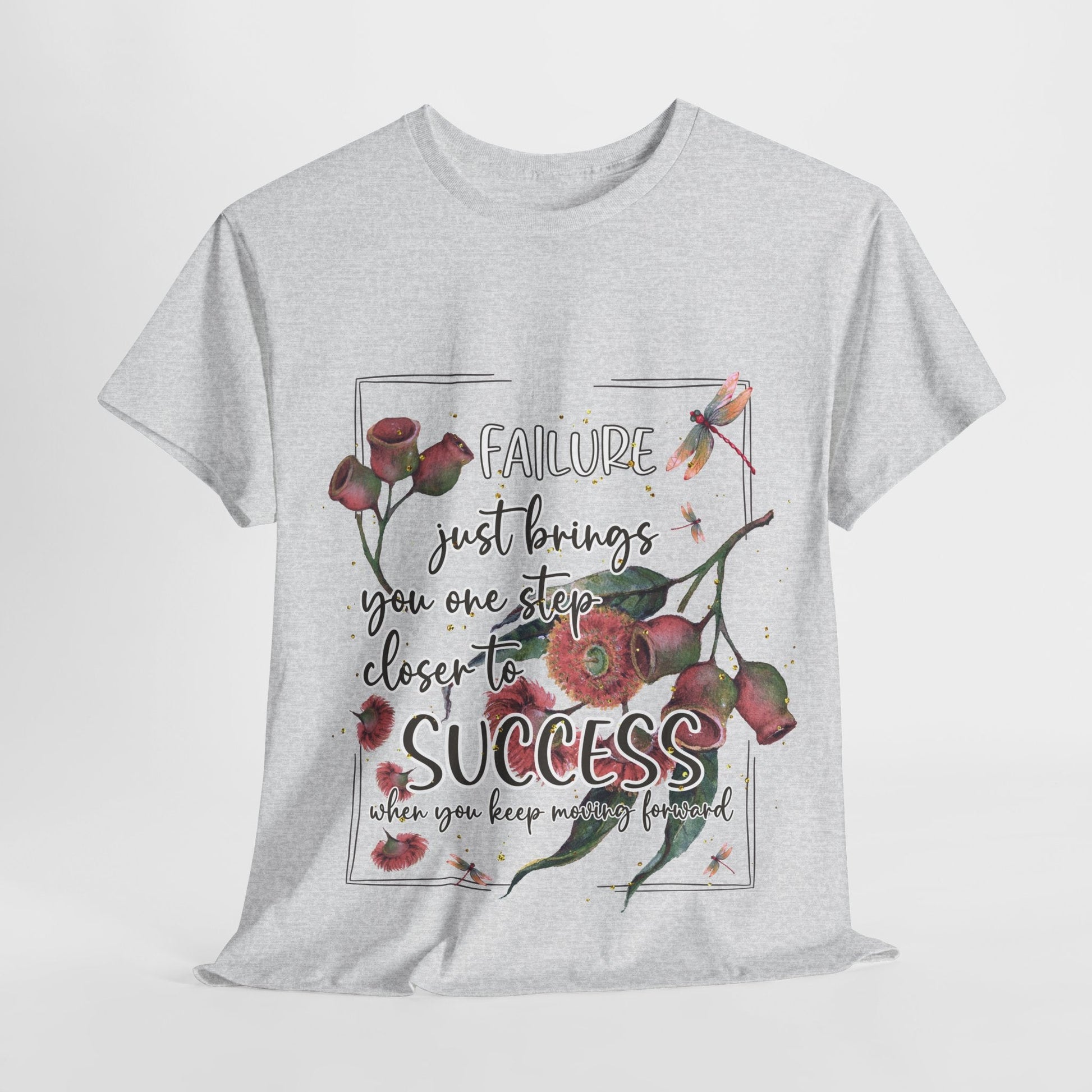 Failure leads to Success gum tree floral graphic t shirt design - custom text available - Solei Designs