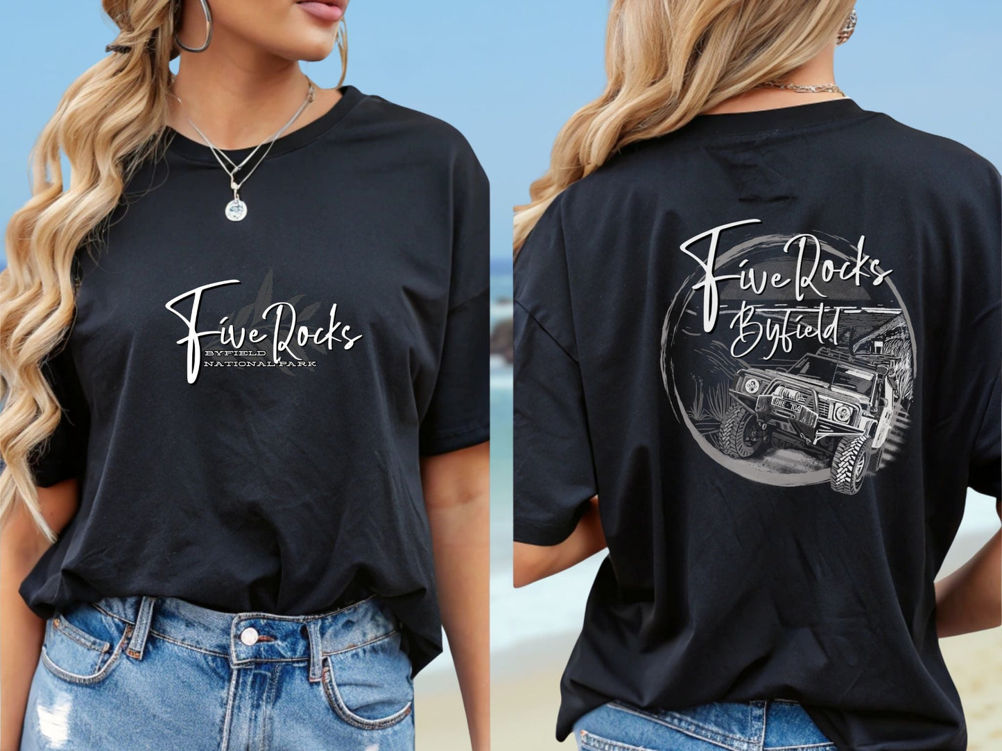 Five Rocks Byfield National Park custom souvenir t shirt - Australian designs - Solei Designs