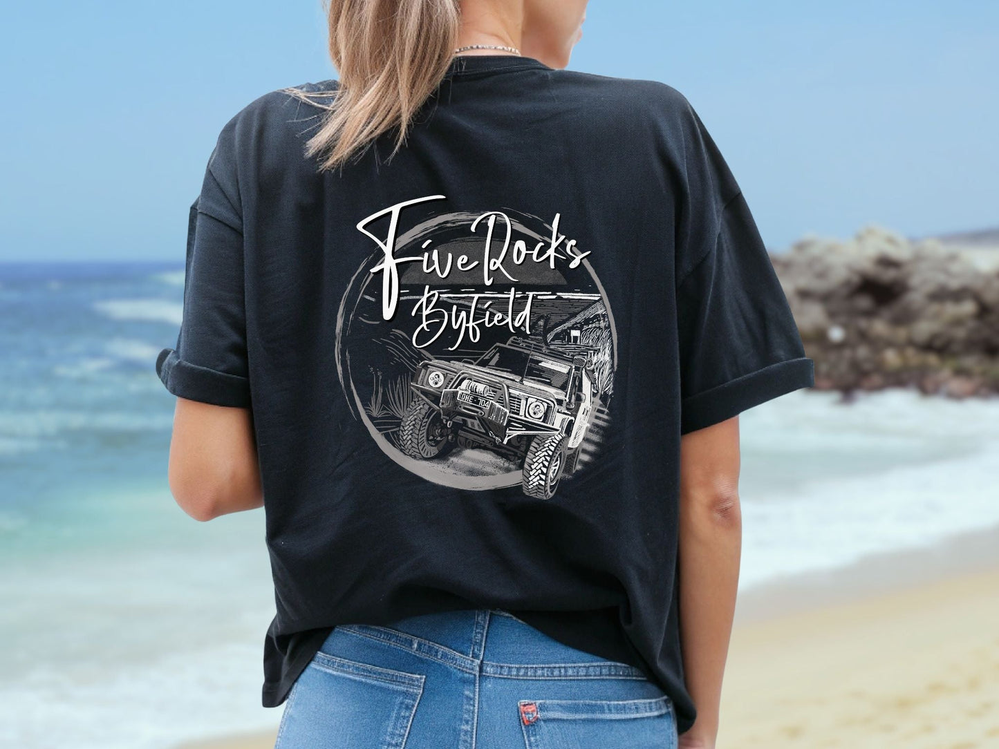 Five Rocks Byfield National Park custom souvenir t shirt - Australian designs - Solei Designs