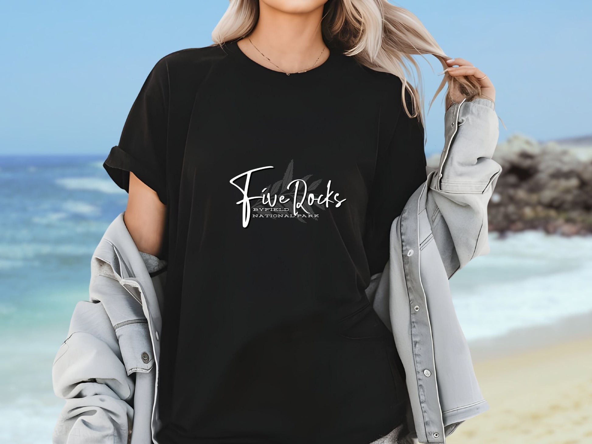 Five Rocks Byfield National Park custom souvenir t shirt - Australian designs - Solei Designs