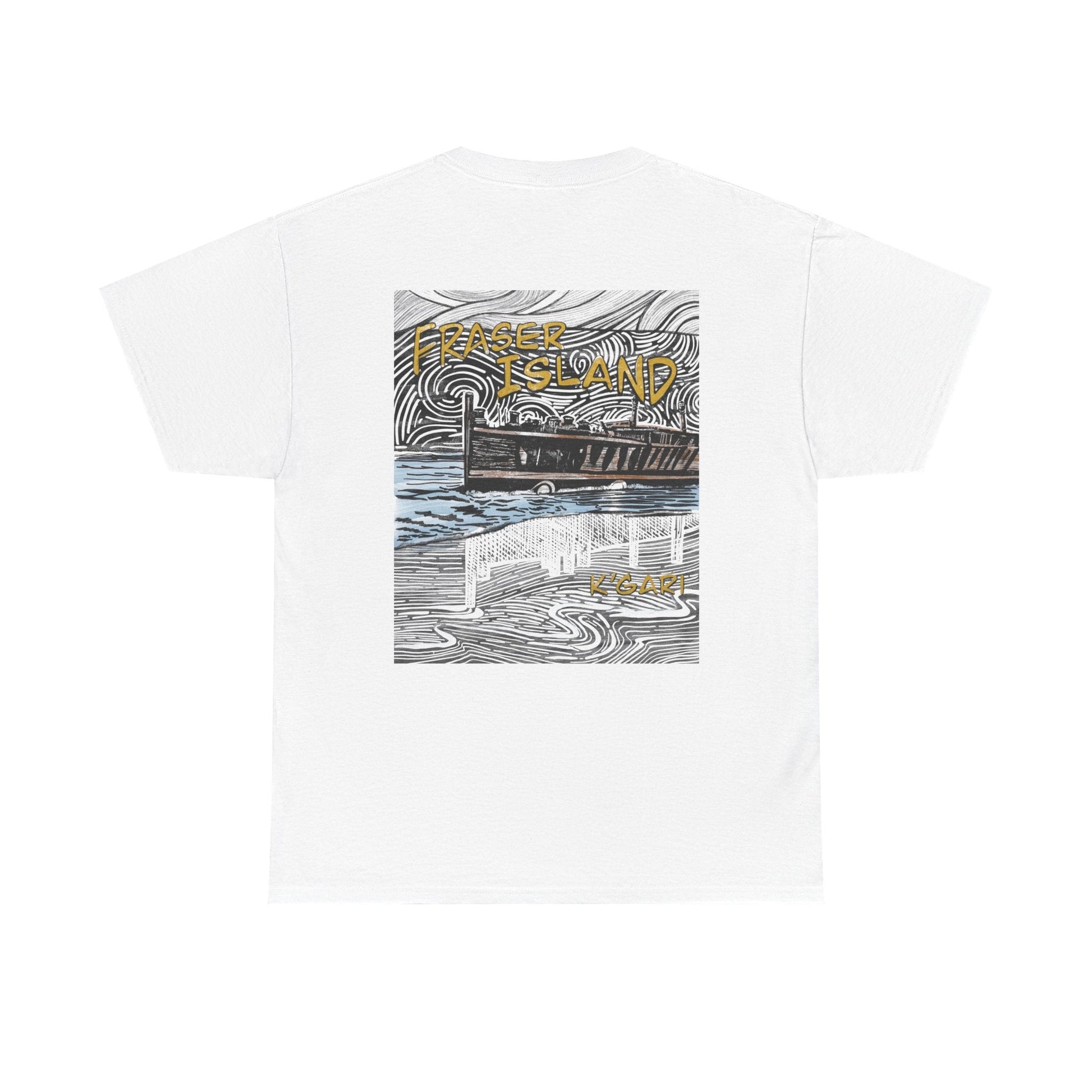Fraser Island K'Gari hand drawn design - Australian souvenir t shirt - Solei Designs