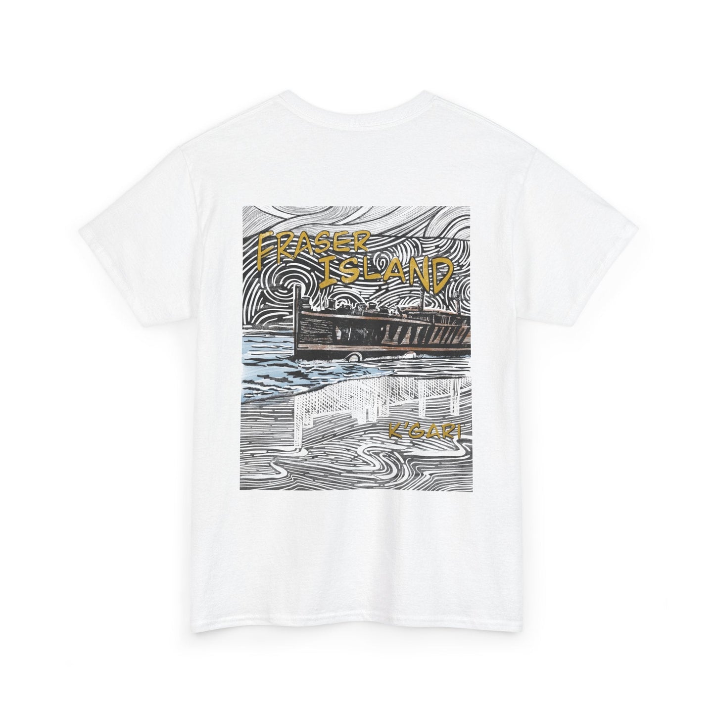 Fraser Island K'Gari hand drawn design - Australian souvenir t shirt - Solei Designs