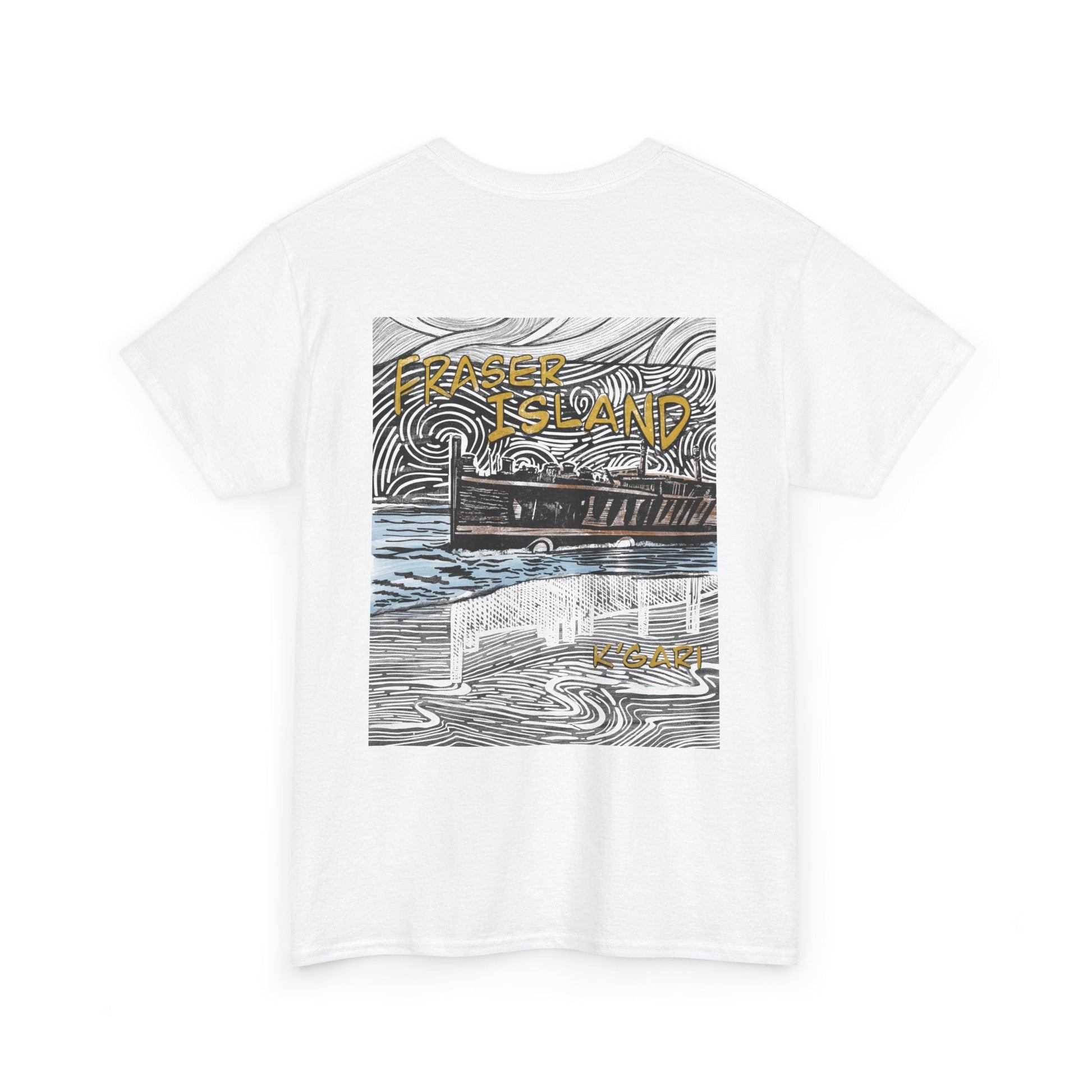 Fraser Island K'Gari hand drawn design - Australian souvenir t shirt - Solei Designs