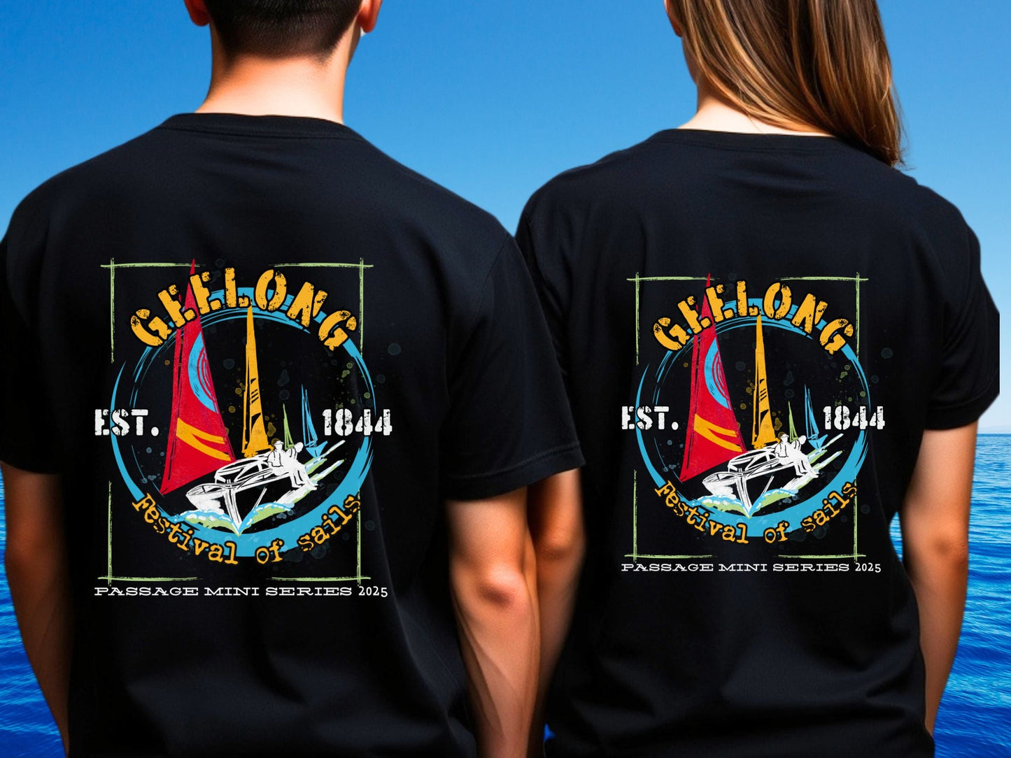 Geelong Festival of Sails - custom designed Australian souvenir t shirt - Solei Designs