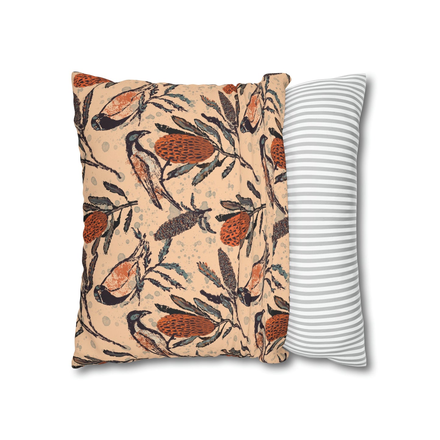 Honey Eaters Collection - Birds and Banksia flowers, hand drawn pattern - Solei Designs