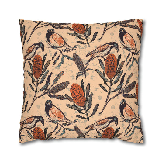 Honey Eaters Collection - Birds and Banksia flowers, hand drawn pattern - Solei Designs