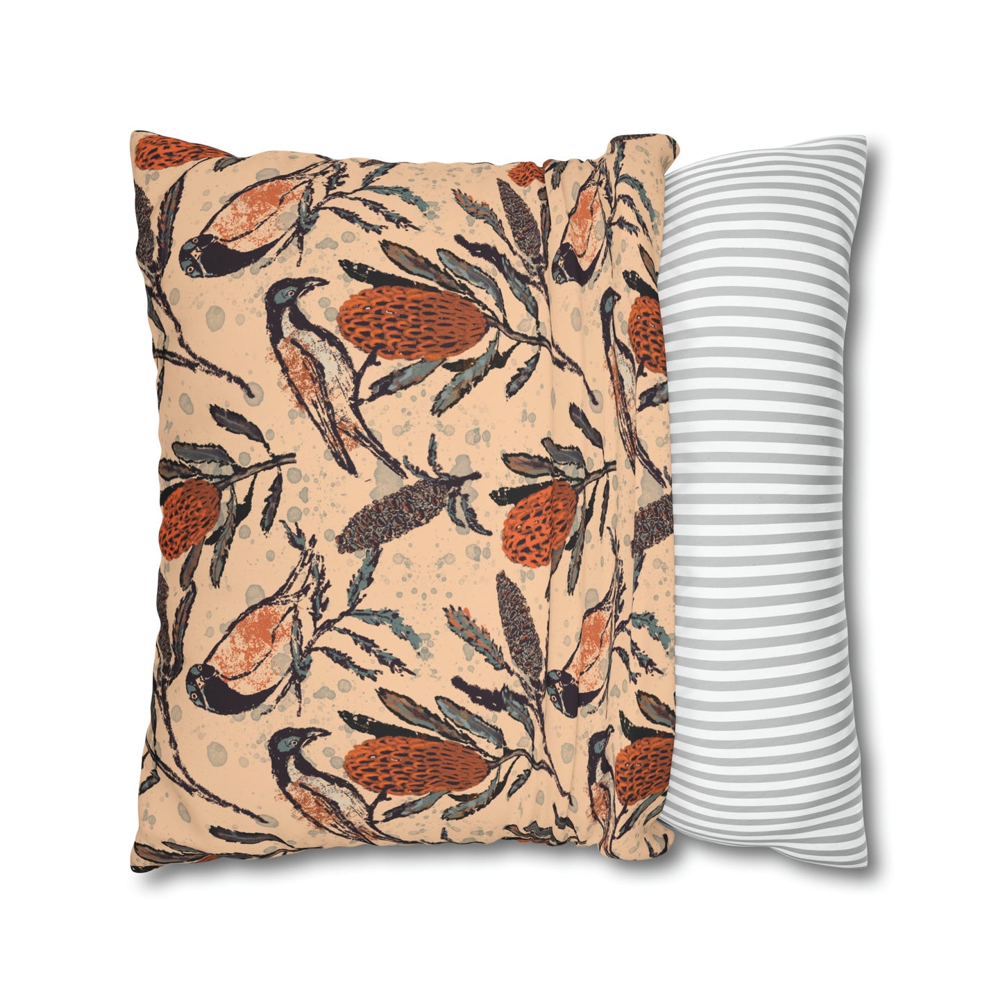 Honey Eaters Collection - Birds and Banksia flowers, hand drawn pattern - Solei Designs