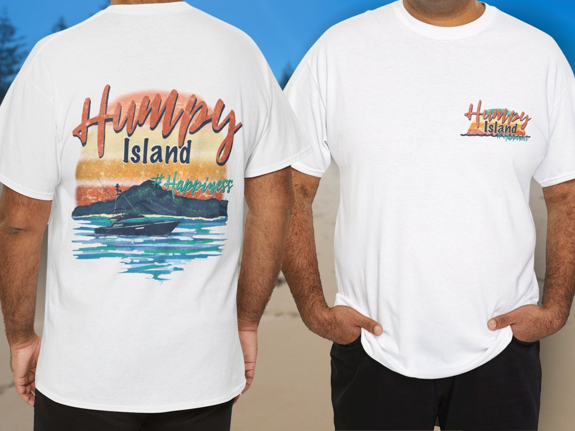 Humpy Island Capricorn Coast - custom designed Australian souvenir t shirt - Solei Designs