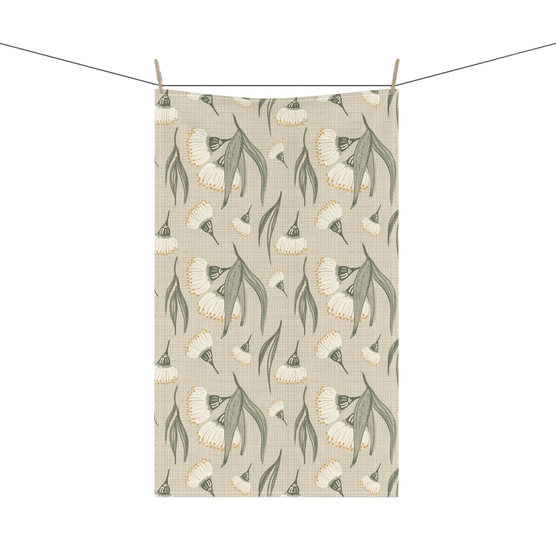 Kitchen Tea Towel - The homestead collection - gum tree blossoms - Solei Designs