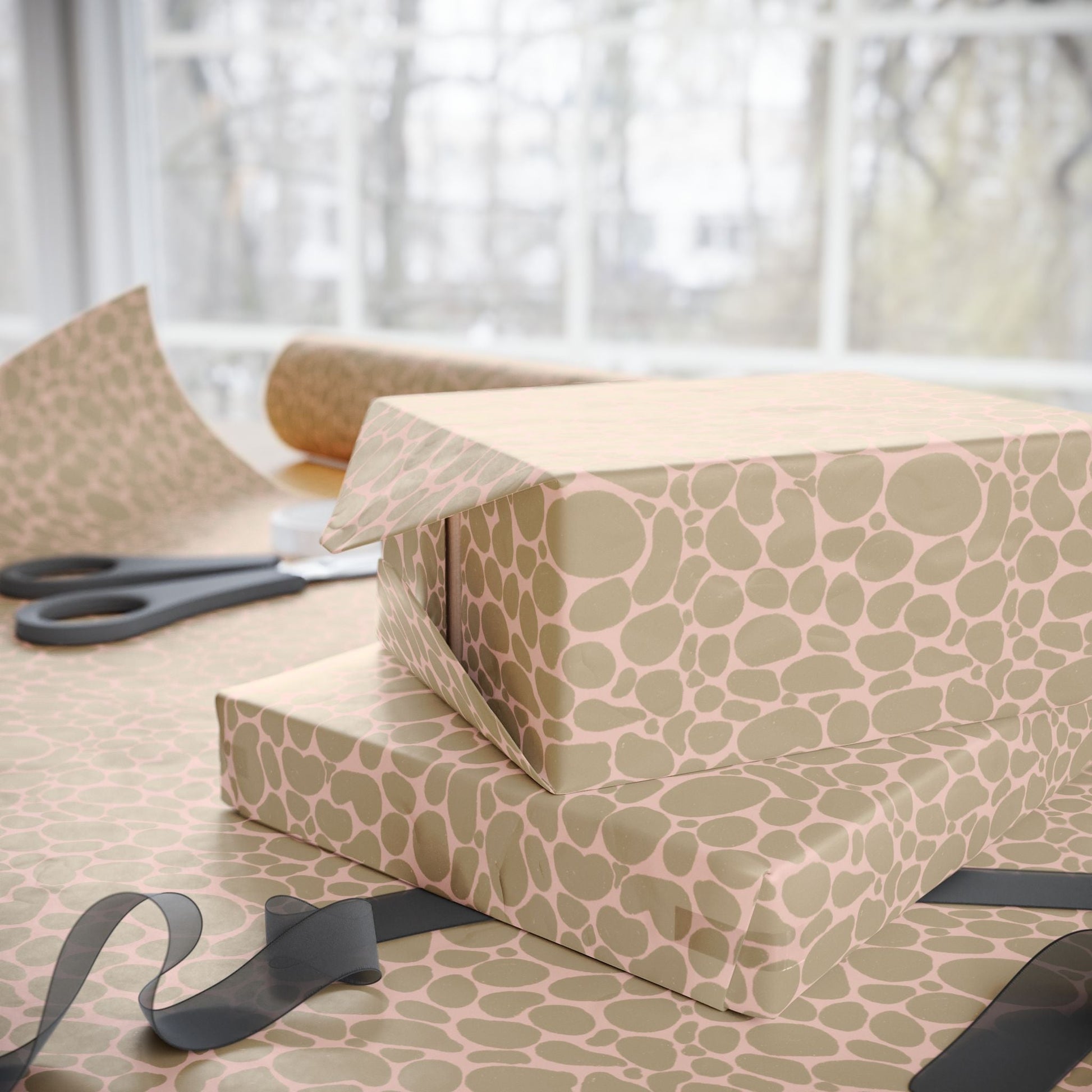Lady beetles in the rain collection - custom designed Wrapping Paper for Special Occasions - Solei Designs