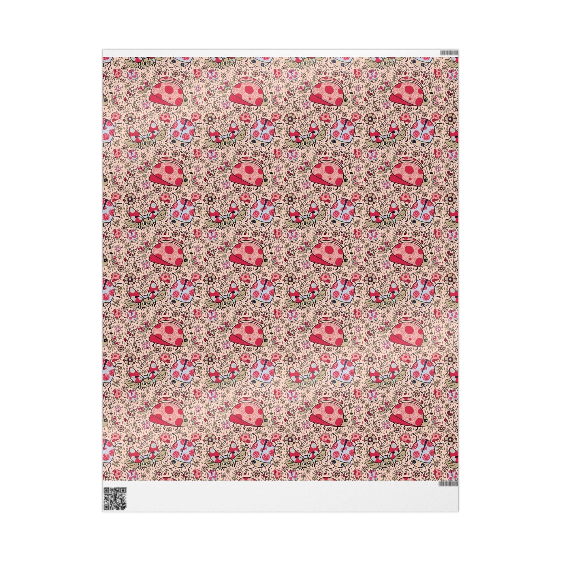 Lady beetles in the rain collection - custom designed Wrapping Paper for Special Occasions - Solei Designs