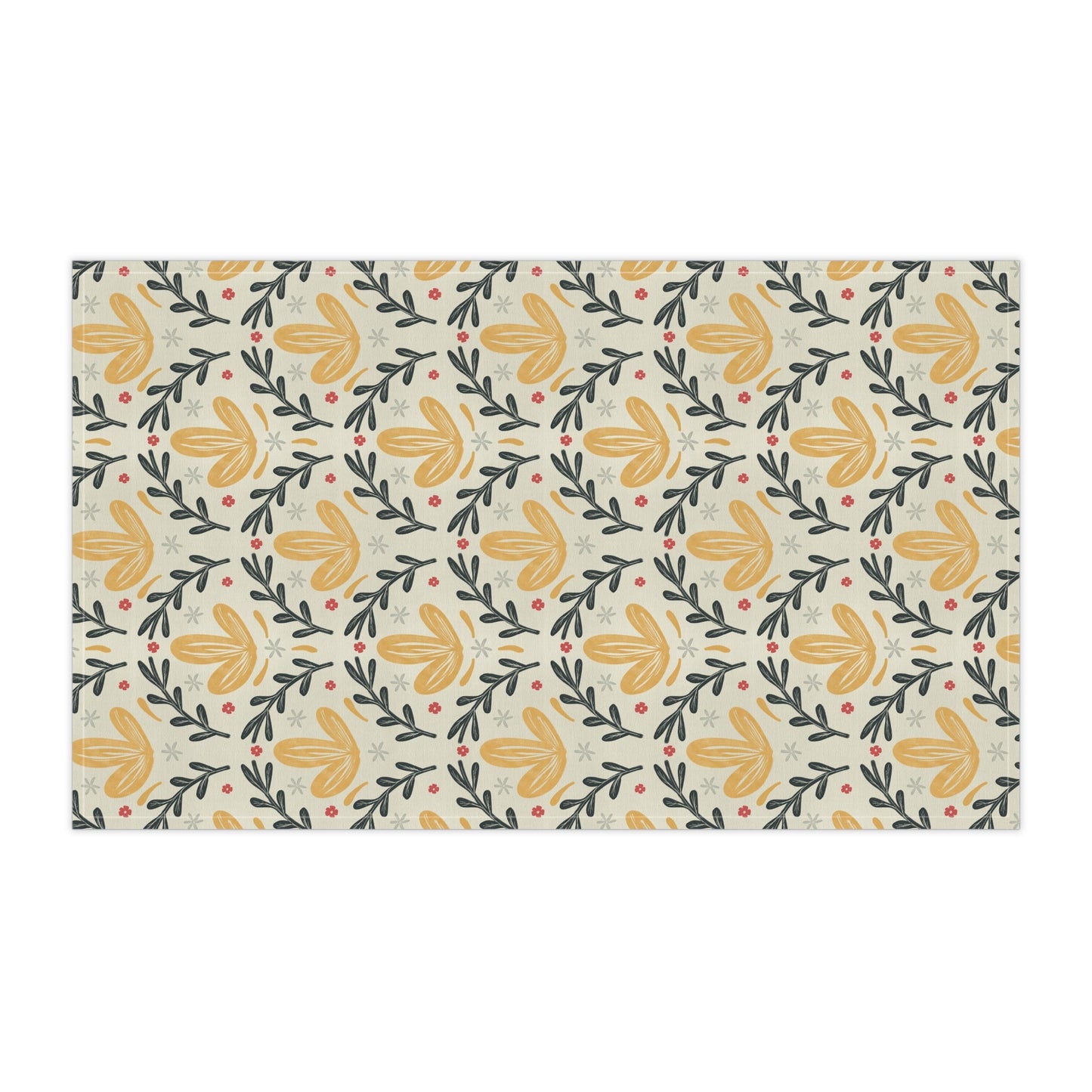 Leafy Yellow compliment - 100% Cotton Kitchen Tea Towels from the Summer Daze Collection - Solei Designs