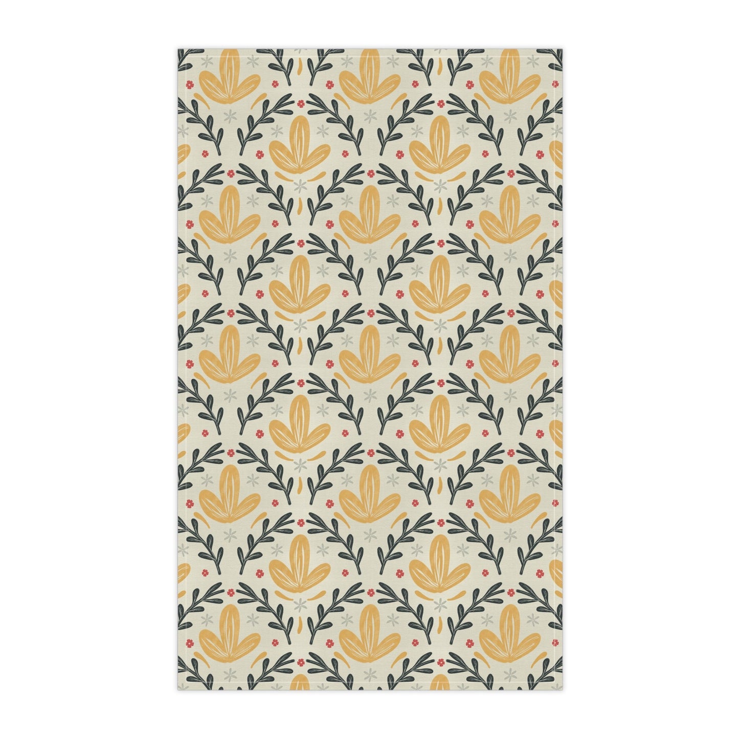 Leafy Yellow compliment - 100% Cotton Kitchen Tea Towels from the Summer Daze Collection - Solei Designs