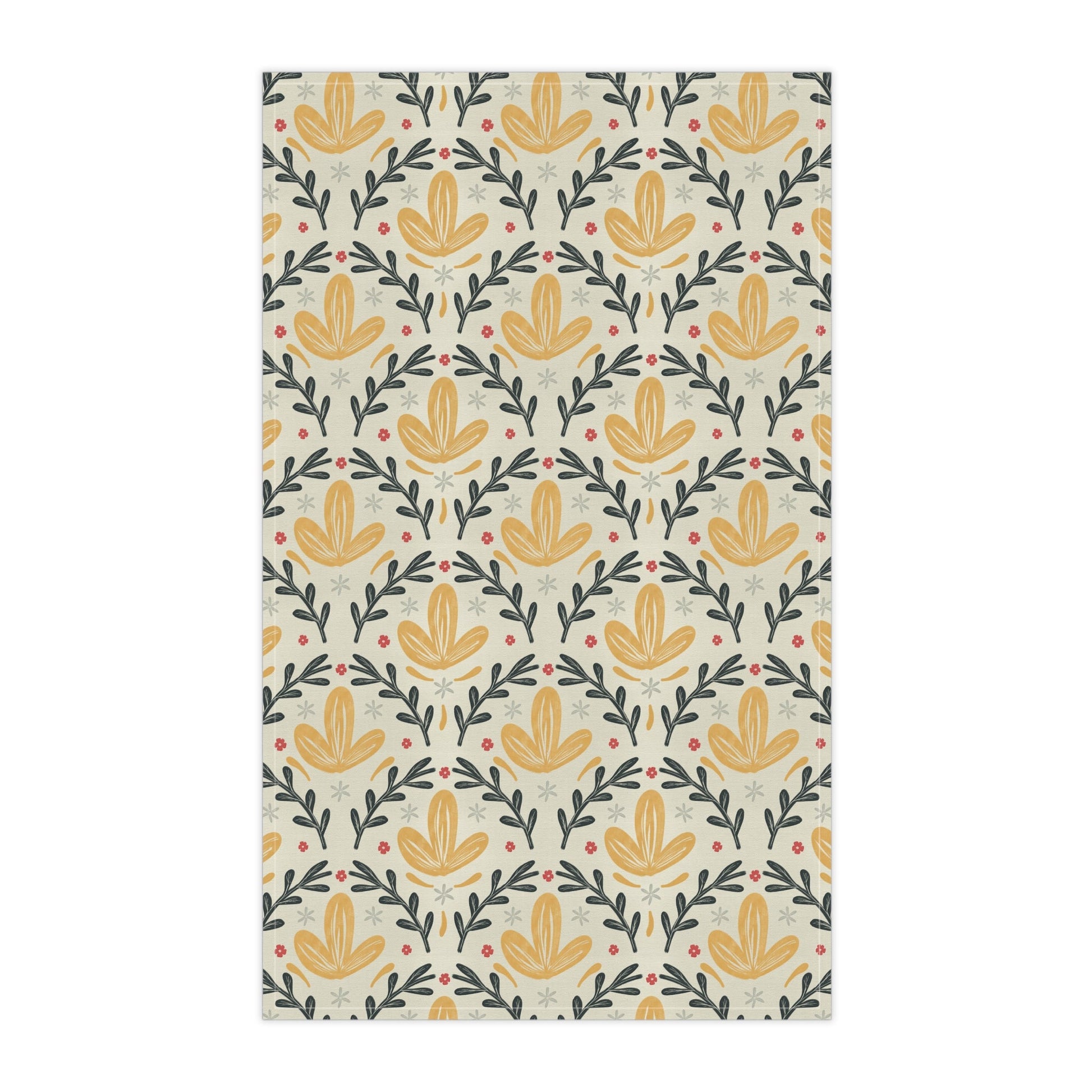 Leafy Yellow compliment - 100% Cotton Kitchen Tea Towels from the Summer Daze Collection - Solei Designs