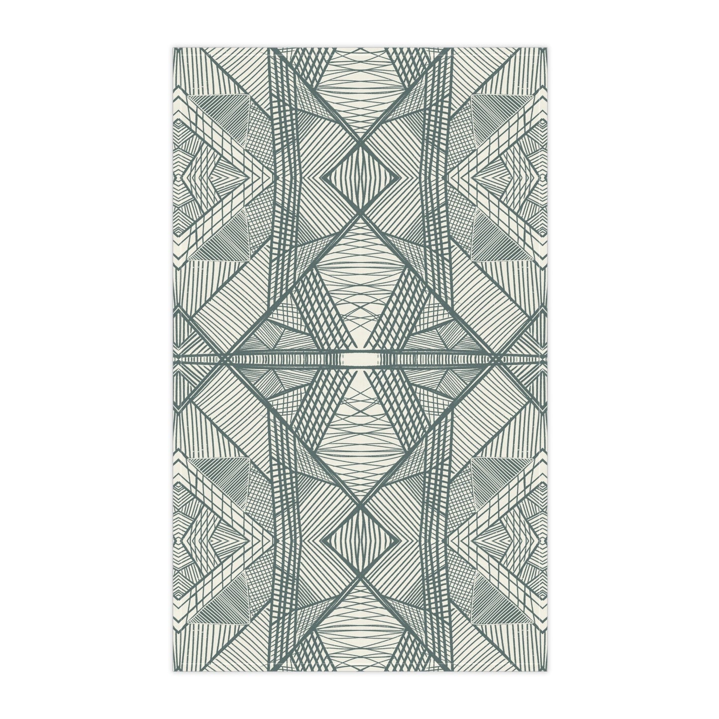 Linework compliment - 100% Cotton Kitchen Tea Towel from the Native Patches design collection - Solei Designs