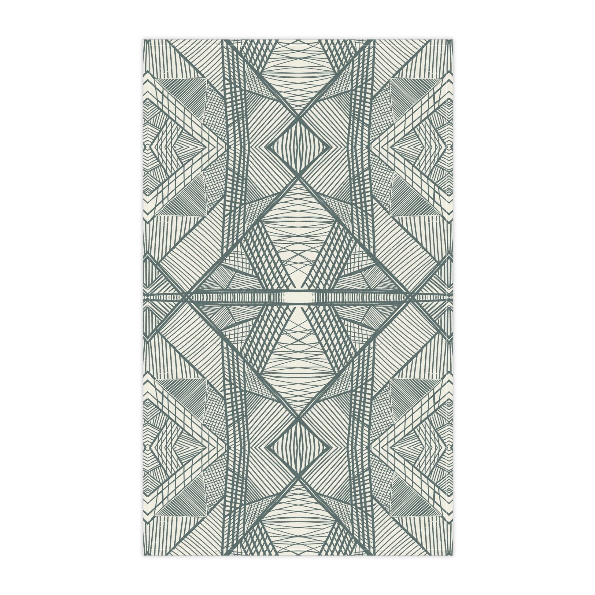 Linework compliment - 100% Cotton Kitchen Tea Towel from the Native Patches design collection - Solei Designs