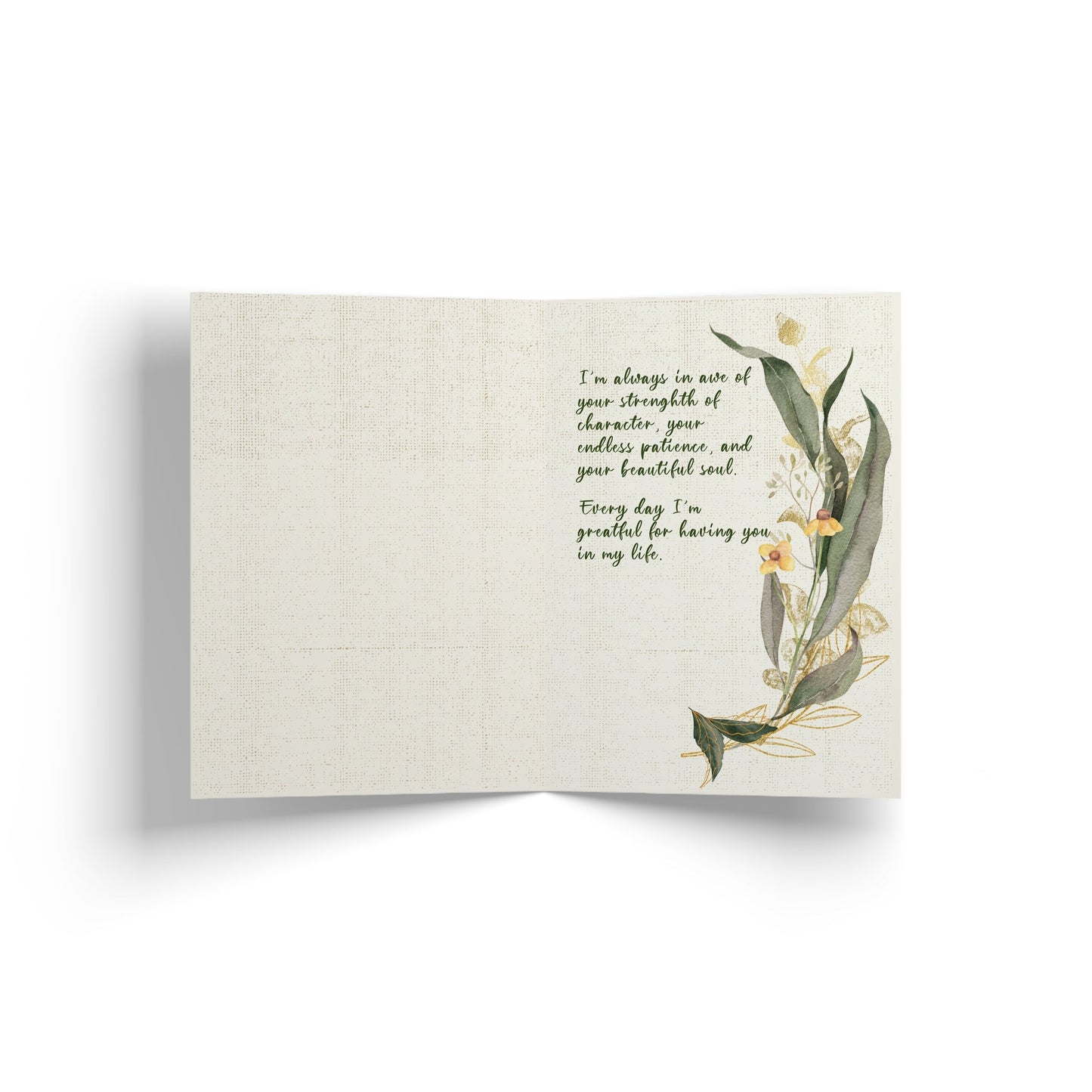 Mum appreciation gift card - Solei Designs