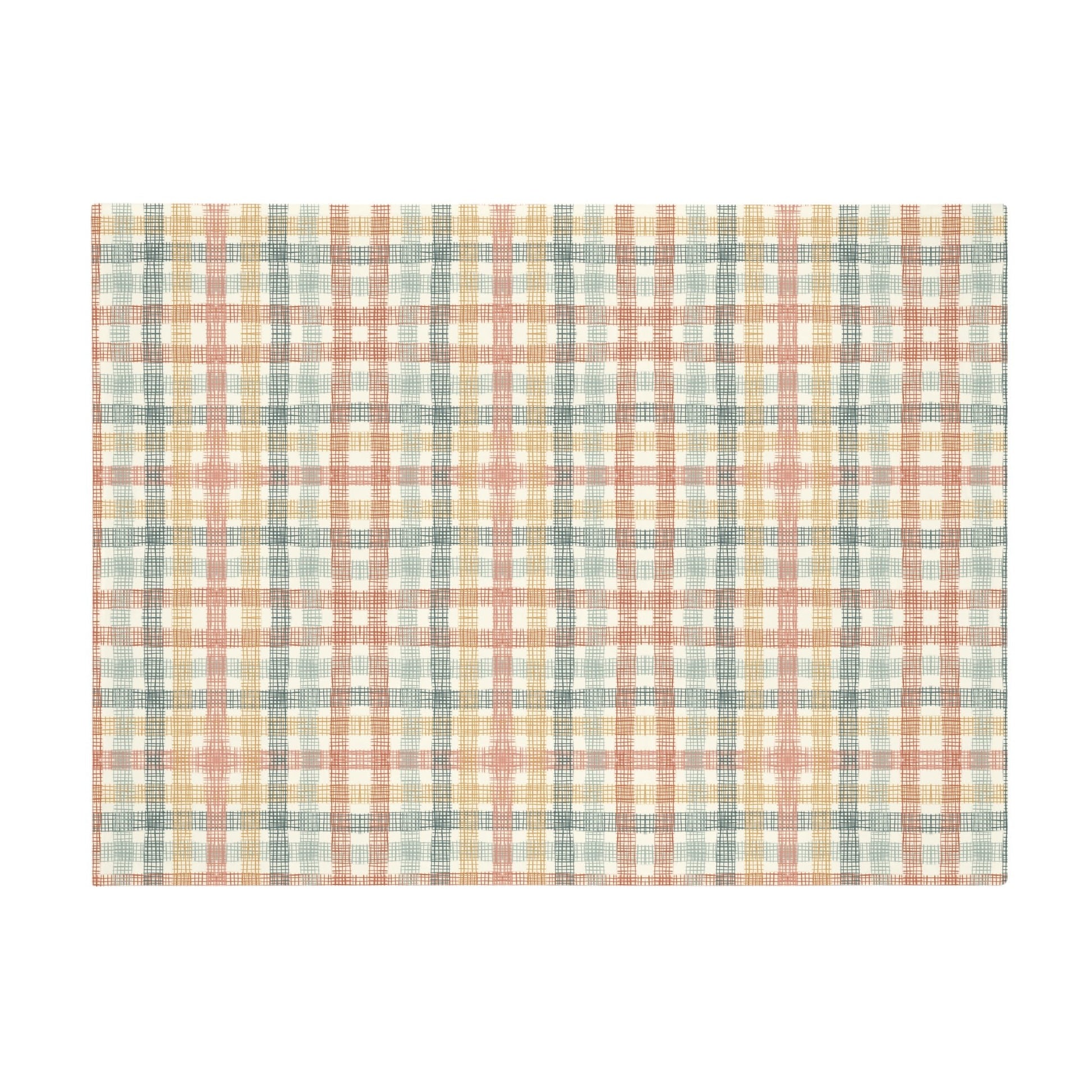 Native Patches collection design - plush fleece throw blanket, super soft vintage cottagecore aesthetic - Solei Designs